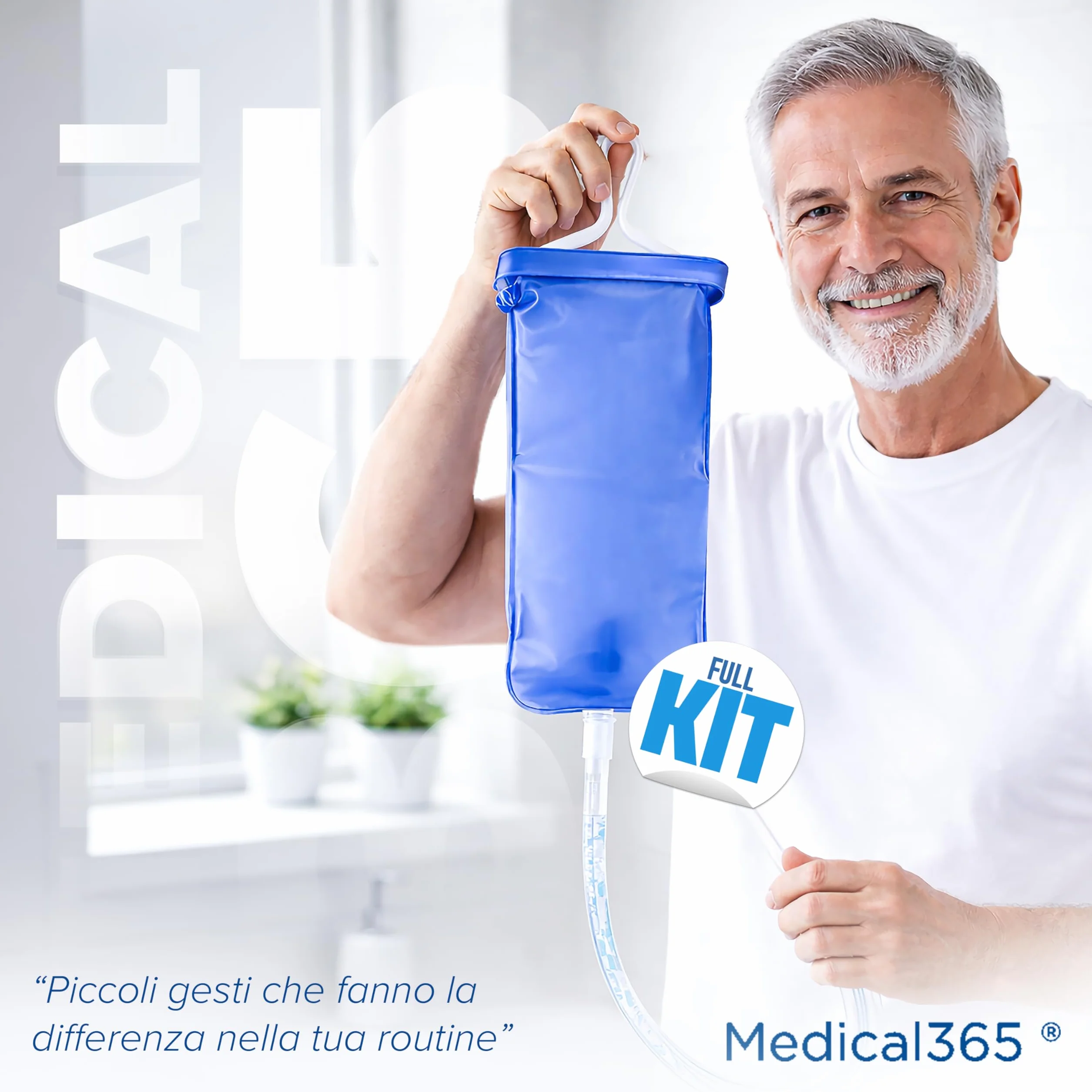 Enteroclisma 2 Litri – Kit Clistere Evacuativo con Tubo in Silicone 145cm – Cannula Anale e Vaginale