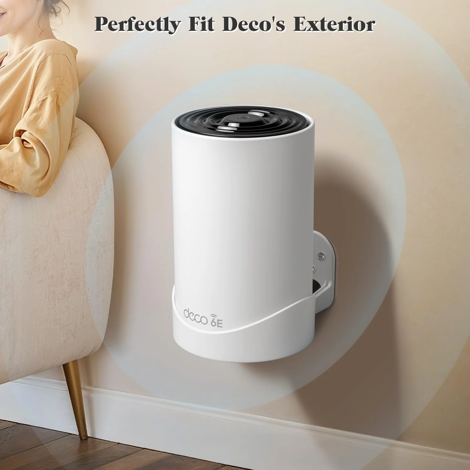 Staffa Supporto di montaggio a parete per TP-Link Deco XE75 Pro/XE75/PX50 (confezione da 1)