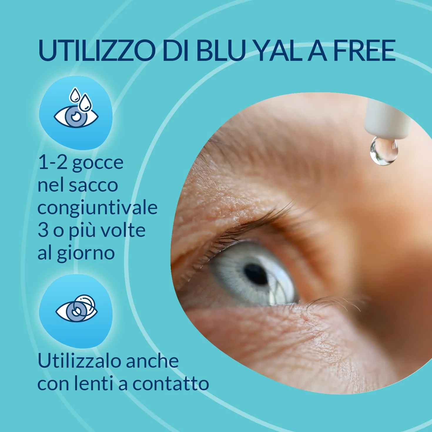 Fidia Farmaceutici Collirio Soluzione Oftalmica Isotonica Sterile con Acido Ialuronico Sale Sodico e Aminoacidi 10 ml