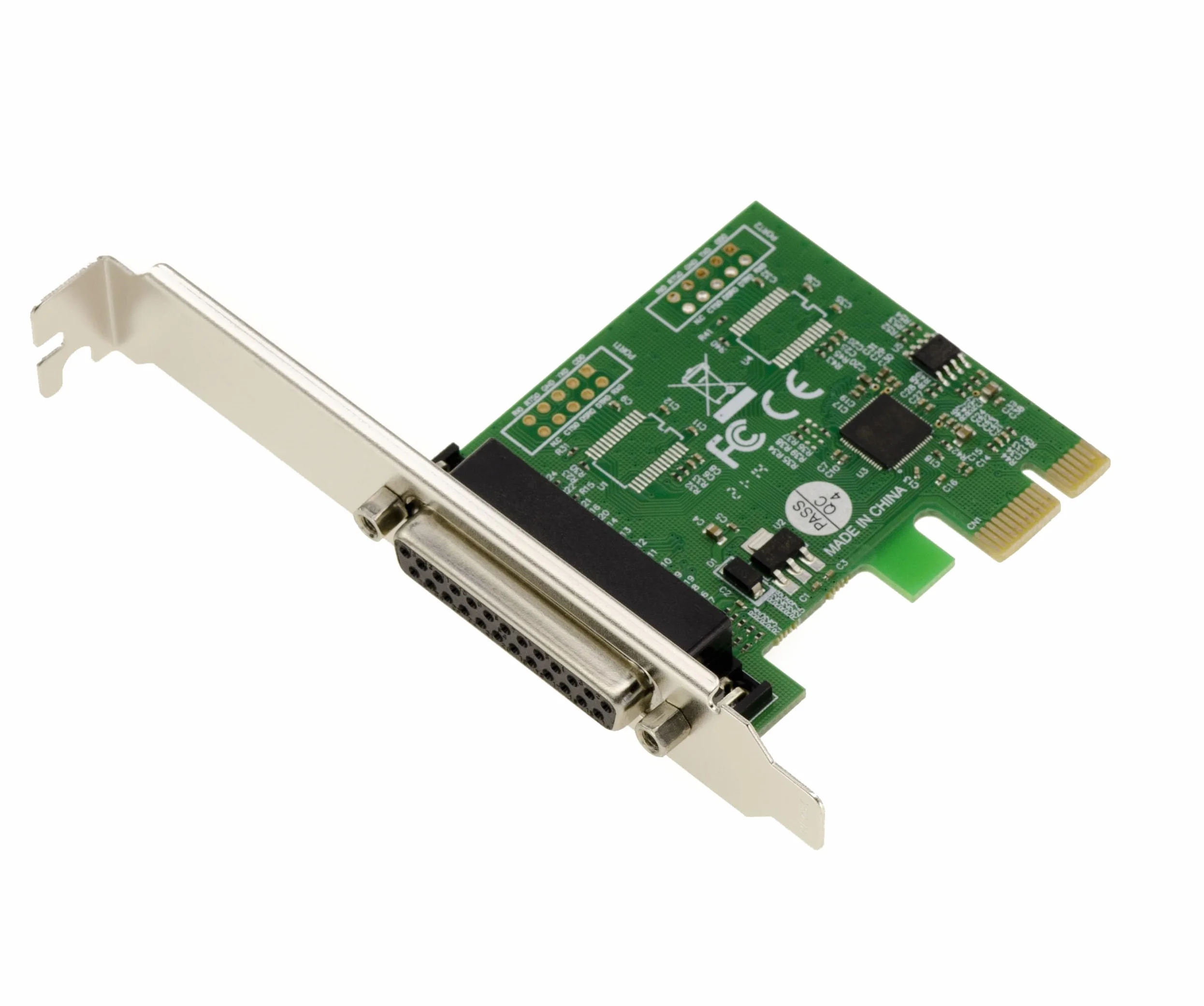 KALEA-INFORMATIQUE Scheda controller PCI Express PCIe Parallel IEEE1284 LPT con chipset ASIX. Supporto SPP ECP, staffe a basso e alto profilo.