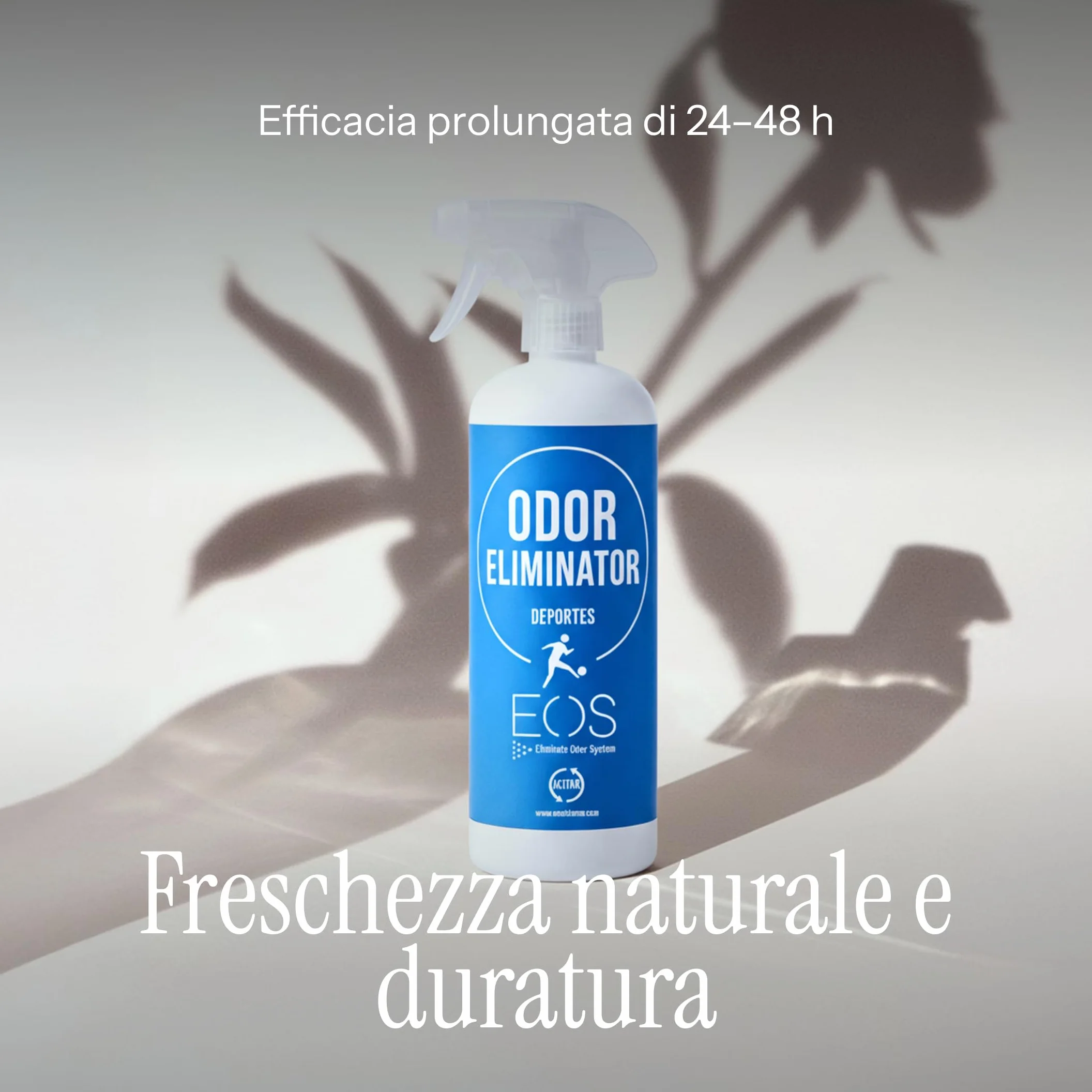 EOS Spray Elimina Odore Sudore Vestiti Scarpe Accessori Sportivi Neutralizzatore Odori Antisudore Deodorante