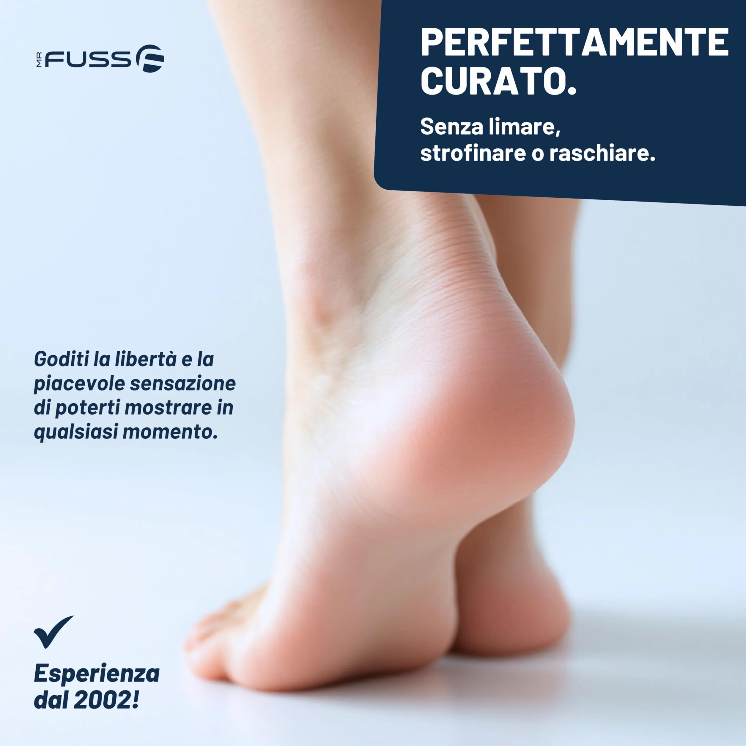 Mr. Fuss N. 1 Plus Pack Steel Piccolo 200 ml confezione risparmio rimozione cuticole calli acciaio inossidabile