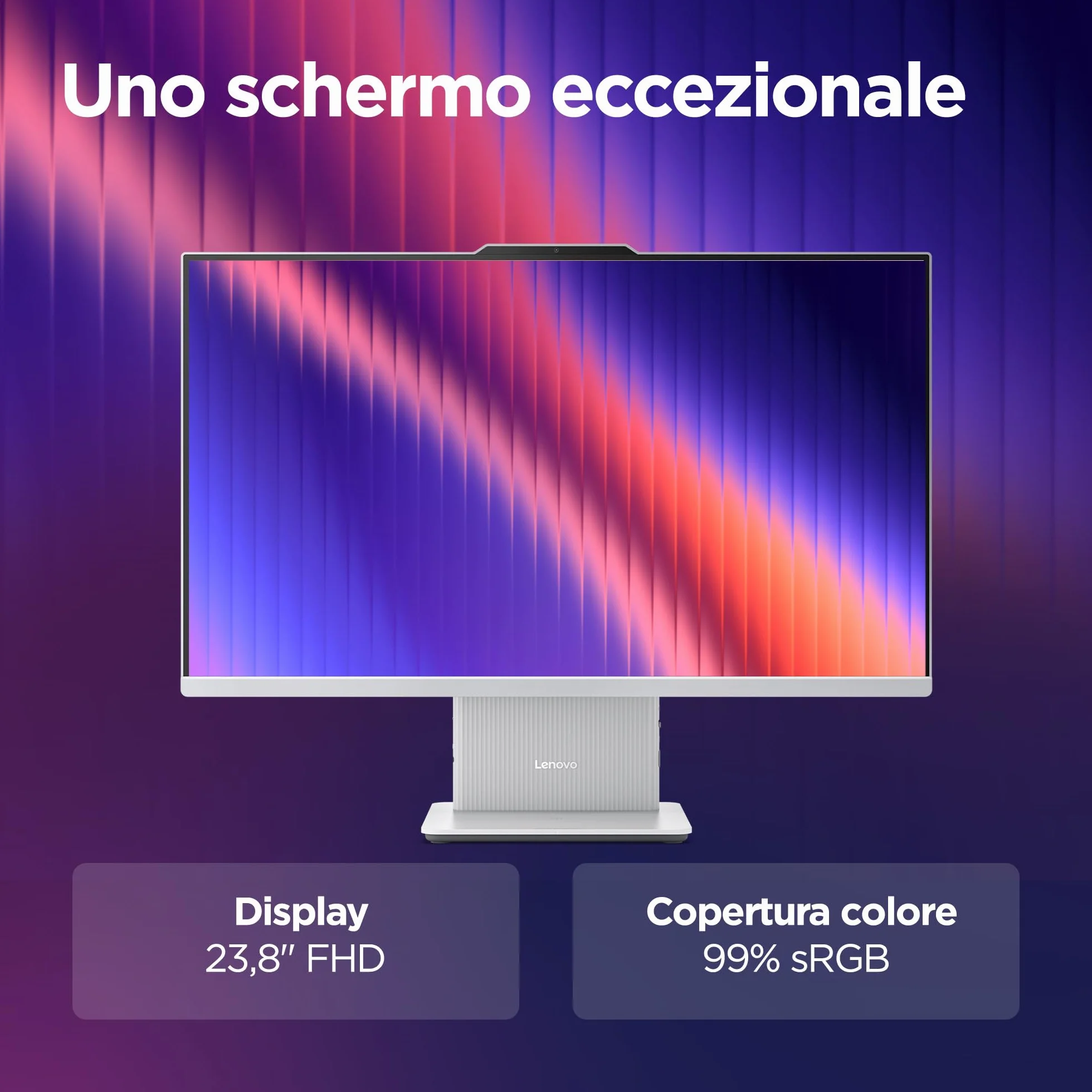 Lenovo IdeaCentre All-In-One Desktop 24" FHD Intel Core Ultra 5 226V 512GB SSD 16GB RAM WiFi 6 Windows 11