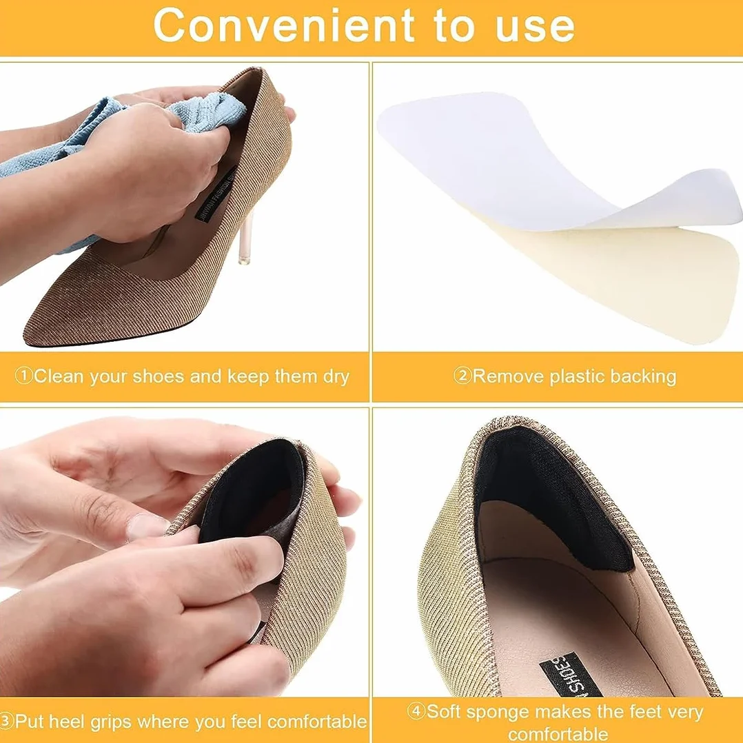 Riempitivi Scarpe Grandi Inserti Regolabili con Impugnatura, Cuscinetti Poggiapiedi Adesivi Riutilizzabili