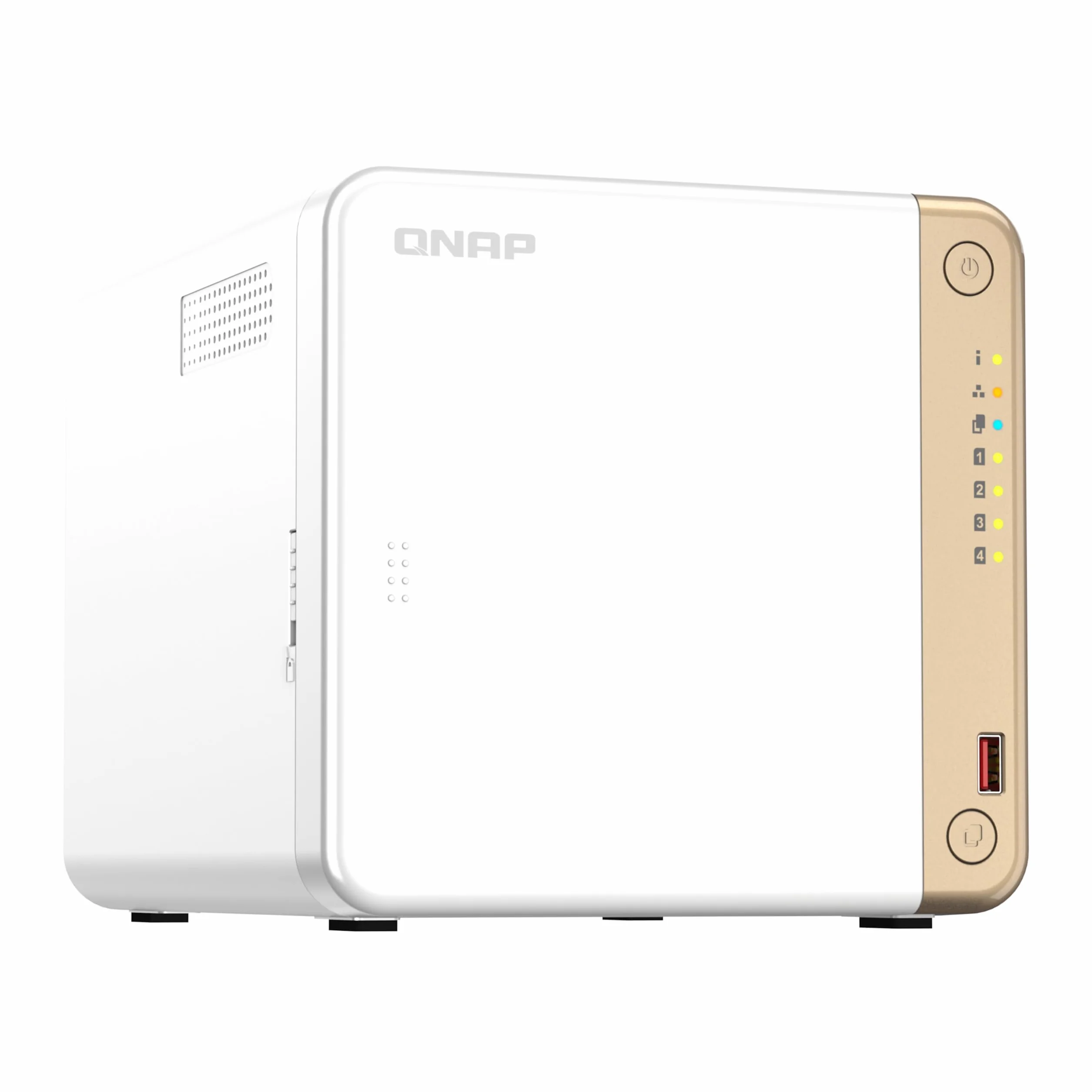QNAP TS-462-4G serveur de stockage NAS Tower Ethernet/LAN Blanc N4505