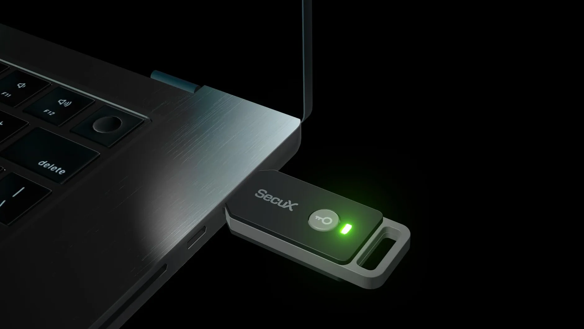 SecuX PUFido - Chiave di sicurezza USB-C con tecnologia PUF. Certificato FIDO2/U2F per l'accesso senza password o 2FA su Google, Microsoft e Facebook.