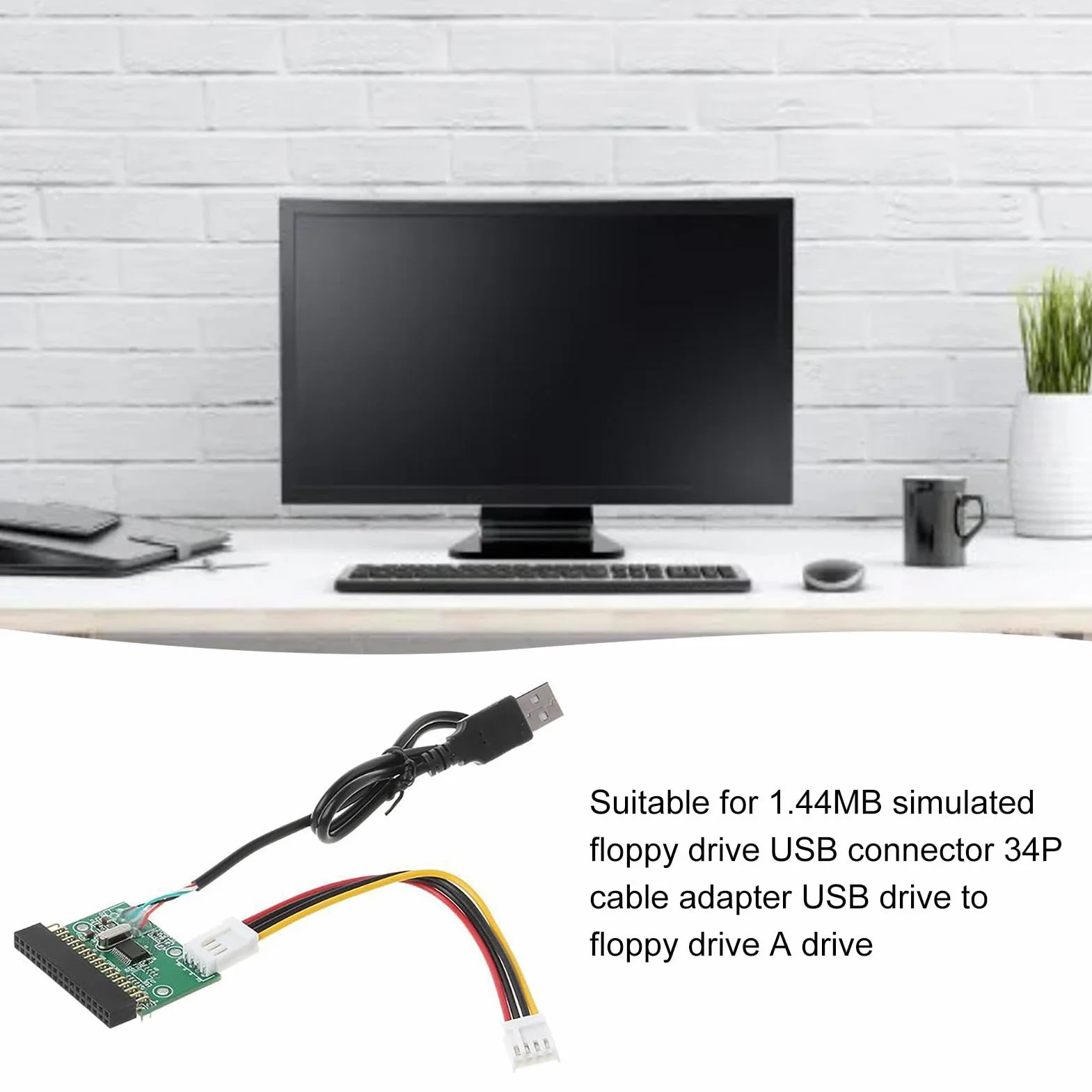Unità floppy disk, Connettore USB per 1,44 MB, adattatore USB da laptop, desktop e PC