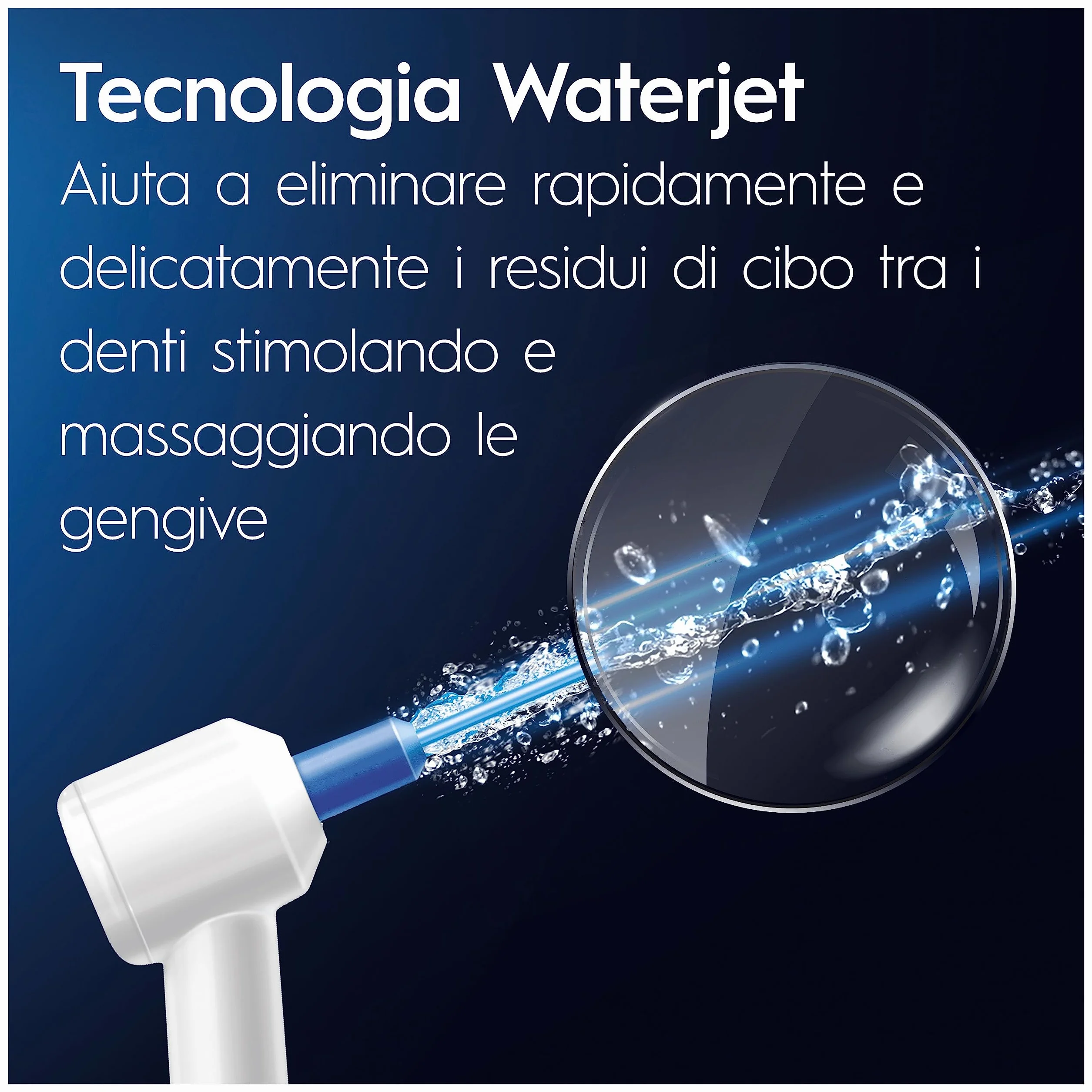Oral-B Idropulsore Spazzolino Elettrico Ricaricabile Pro Series 1 con Oxyjet e Waterjet