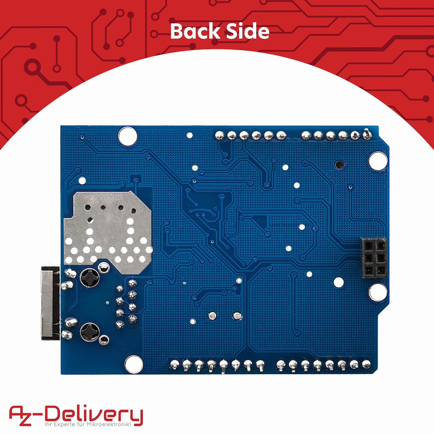 AZDelivery Ethernet Shield W5100 con Slot per Schede MicroSD compatibile con Arduino incluso E-Book!