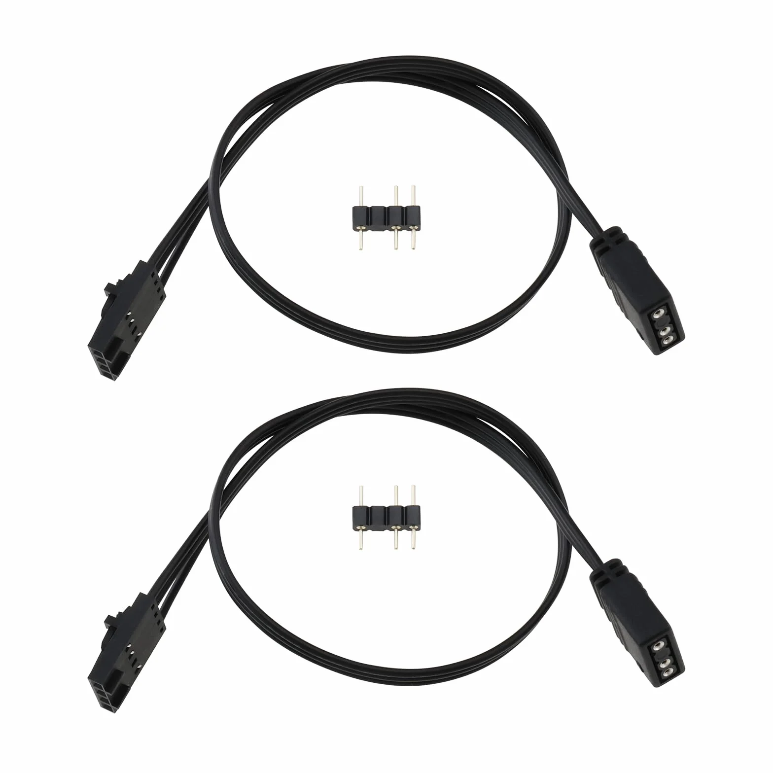 2 connettori adattatori ARGB da 25 cm a 4 pin RGB a standard 5 V a 3 pin ARGB compatibile con adattatore controller nave pirata QL LL120 ICUE Shenguang Sync