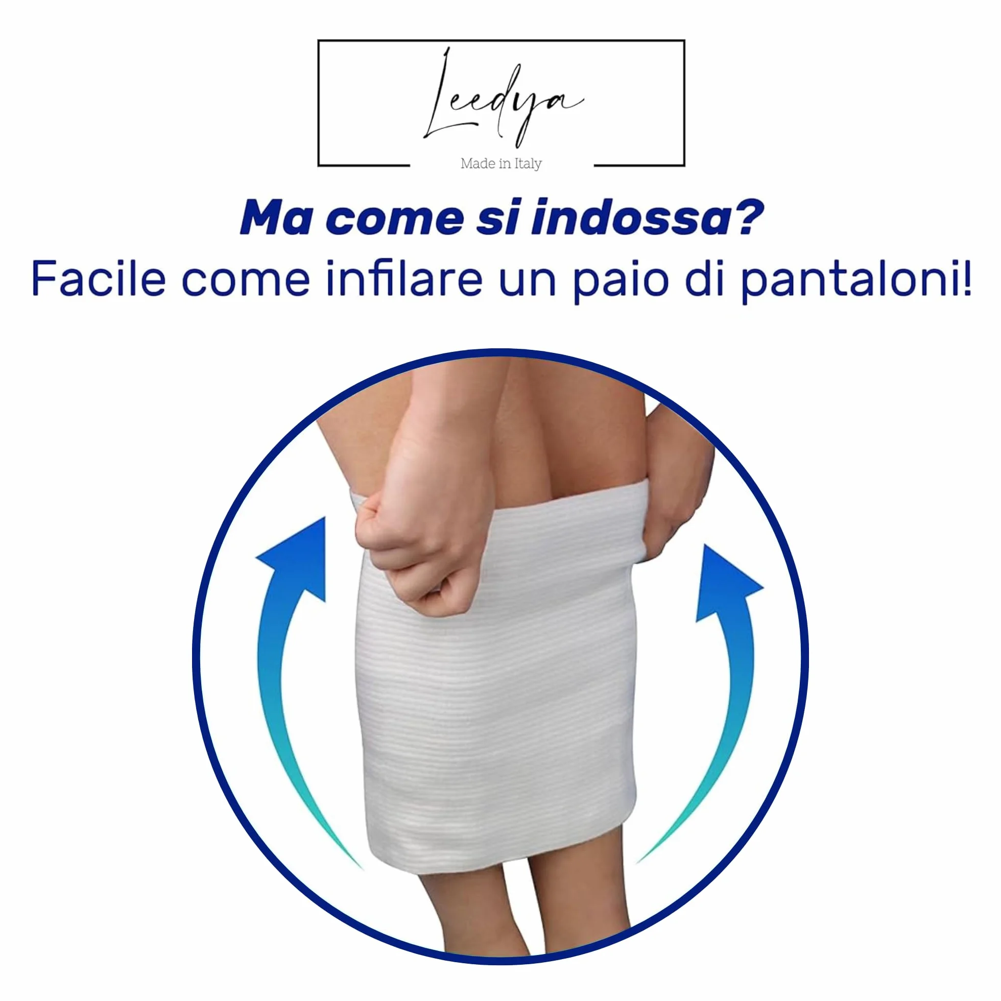 Fascia Elastica Lombare Traspirante in Cotone 30 cm - Supporto Schiena Addominale Uomo Donna (L) Made in Italy