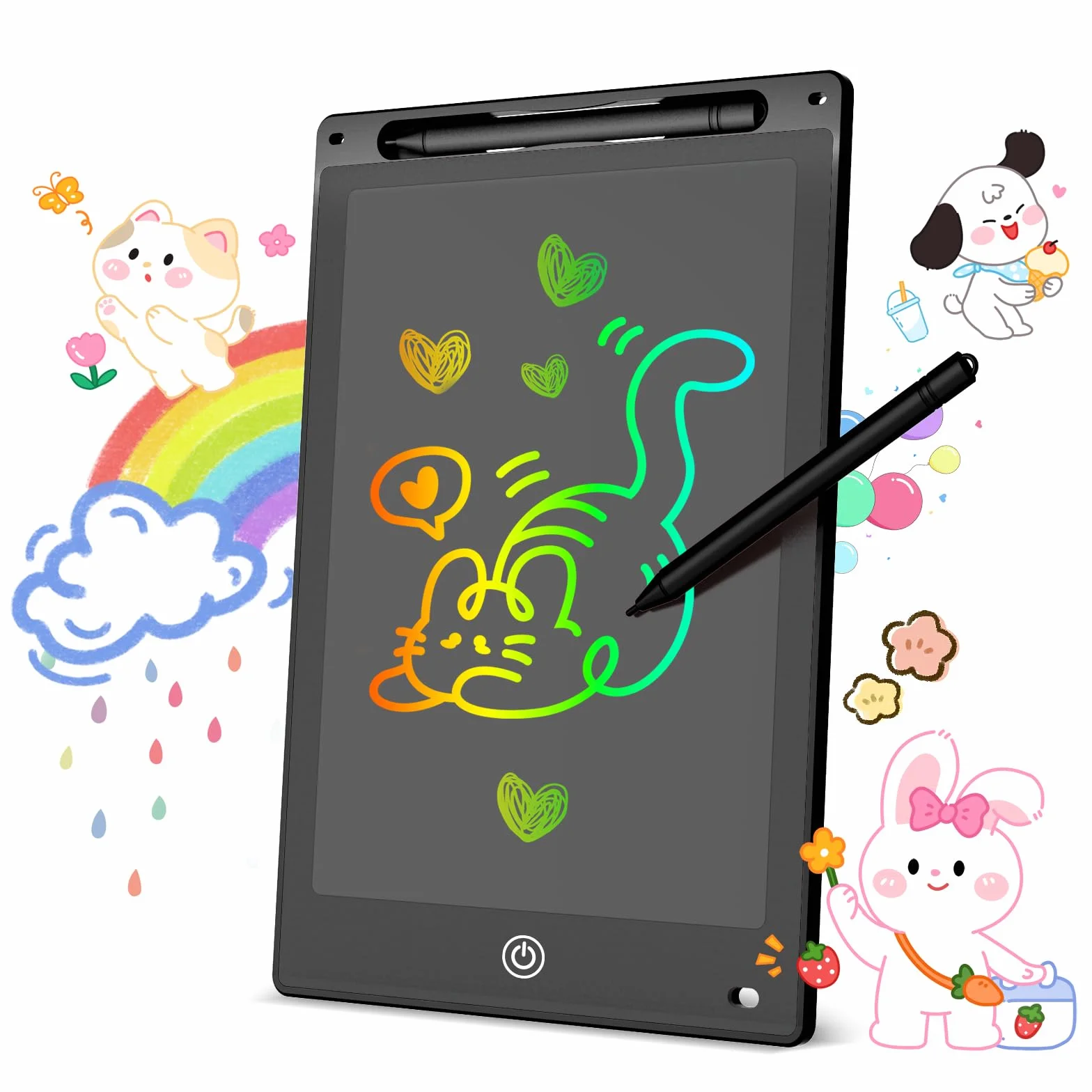 Tavoletta Grafica LCD Scrittura Colorata 10 inch Lavagna Digitale Cancellabile con Blocco Schermo