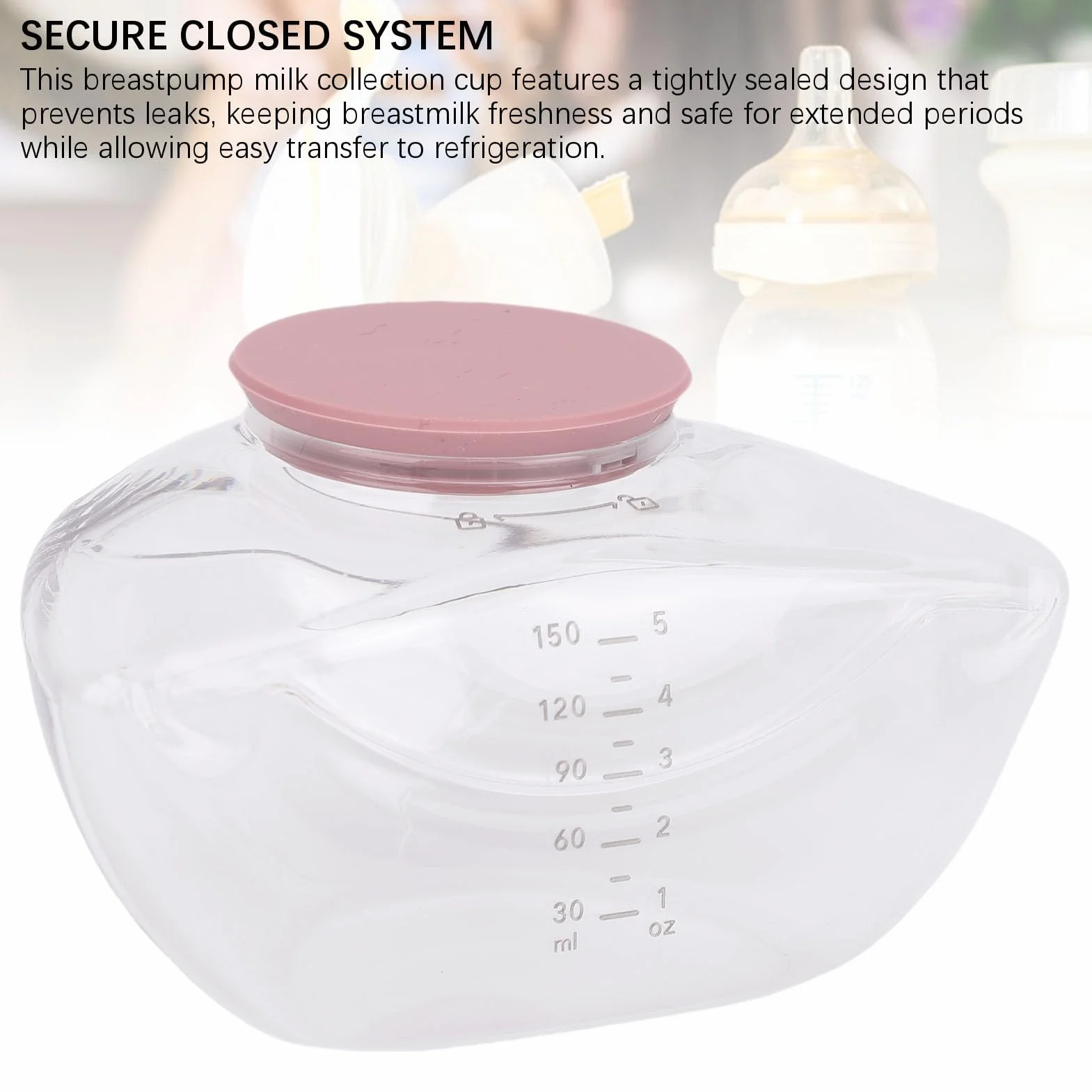 Syrisora Collezionista di Latte di Pompa del Seno Indossabile 150 ml Tazza M9 Raccolta Latte