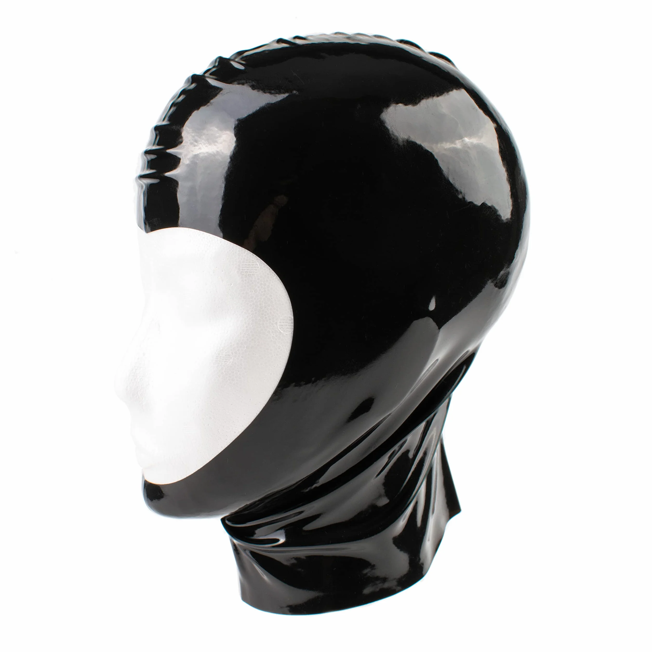 Rubberfashion Maschera di lattice - Cappuccio di lattice aperto