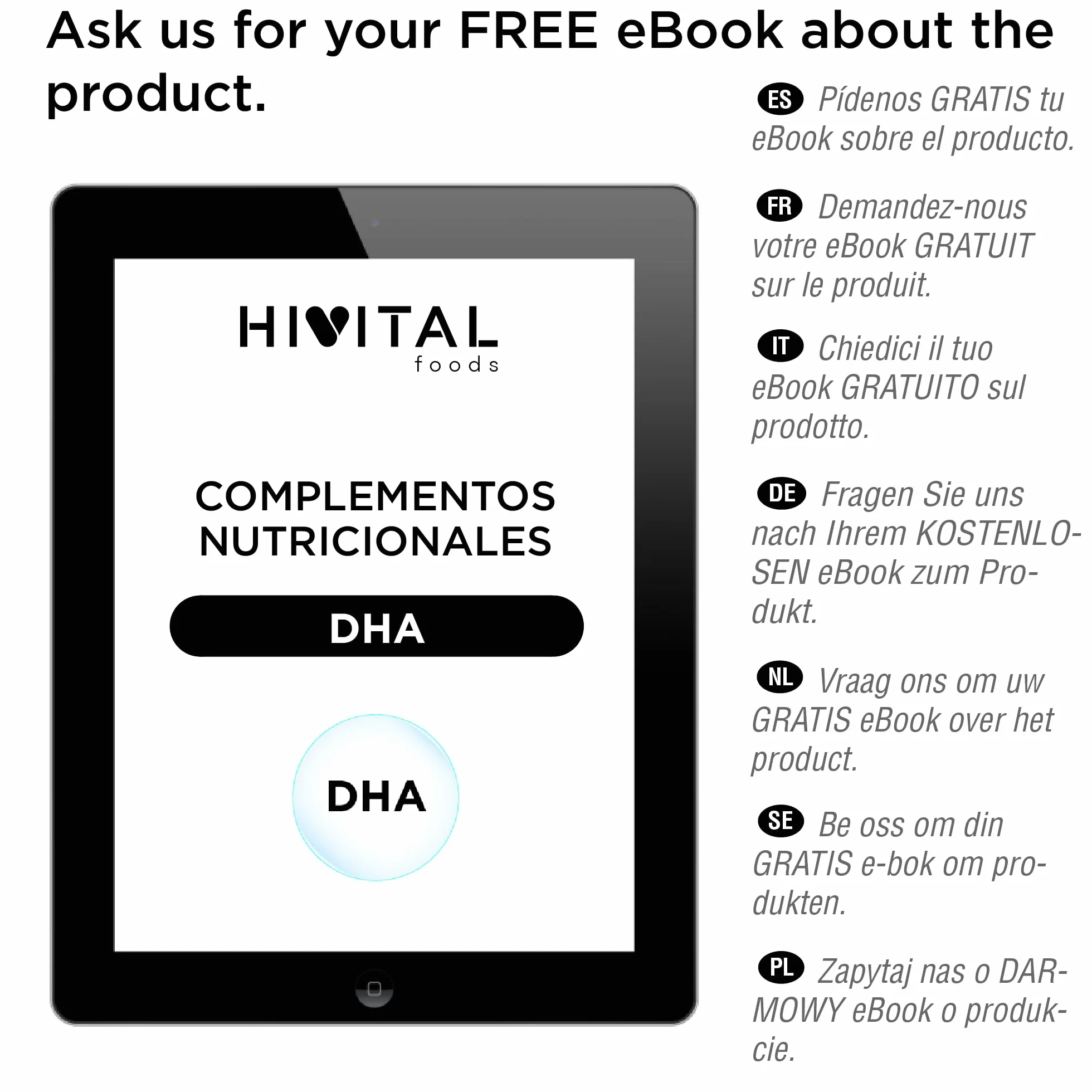 HIVITAL DHA 3200 mg 180 capsule Olio di Pesce Naturale Trigliceridi Senza Glutine Non OGM