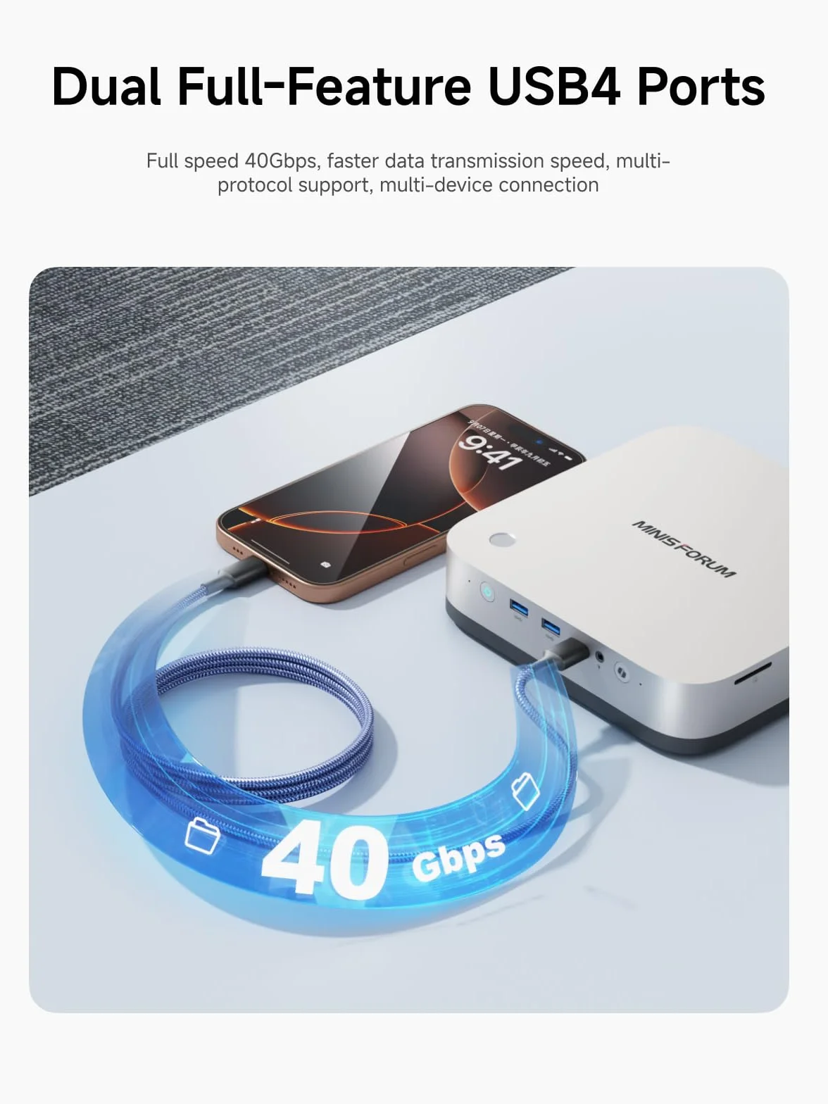 MINIS FORUM AI X1 Pro Mini PC AMD Ryzen AI 9 HX370 32GB DDR5 1TB PCIe 4.0 SSD 4K Quad Display Dual LAN 2.5 WiFi 7 BT 5.4 Oculink