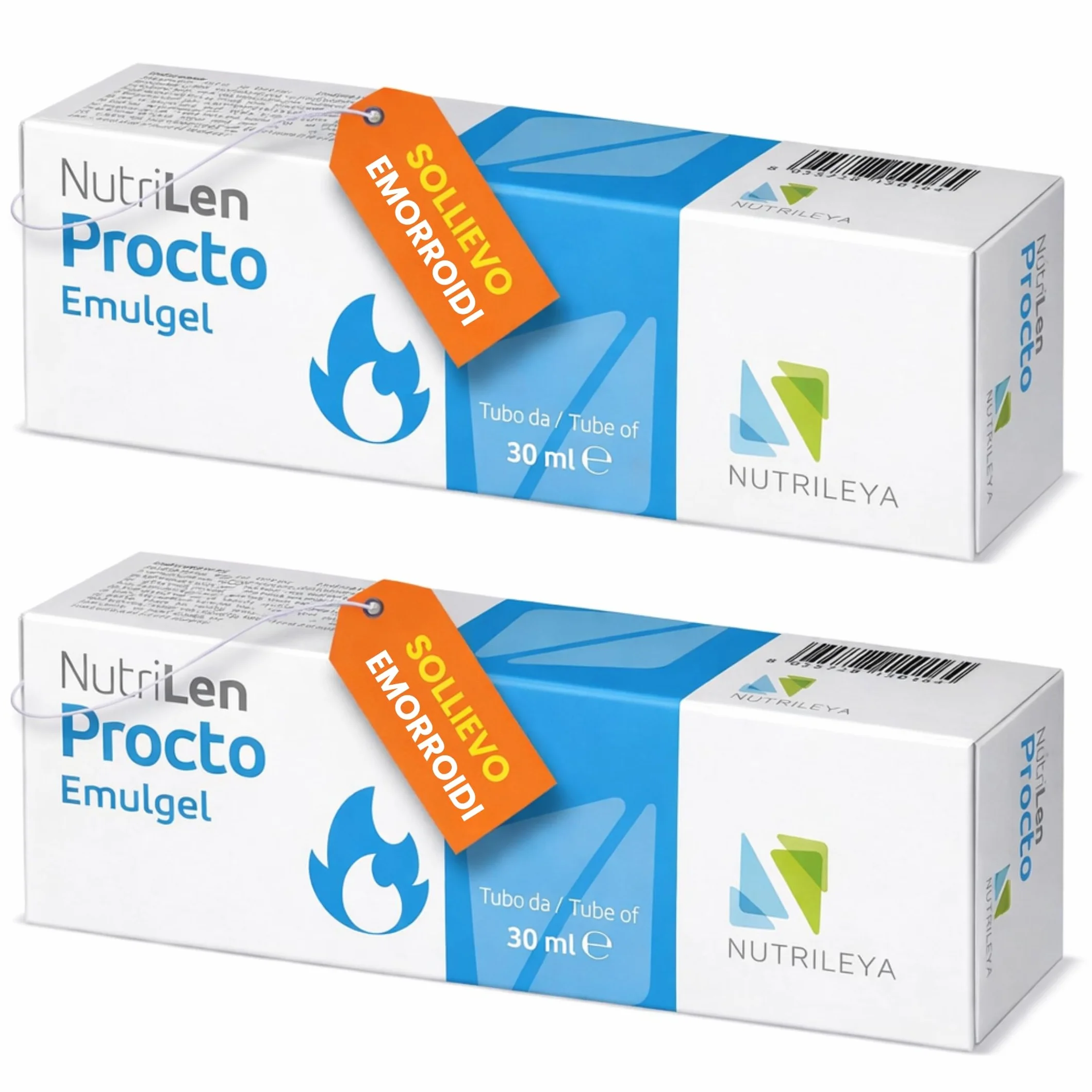 NutriLen Procto Crema Emorroidi 60ml Confezione da 2 con Amamelide Tea Tree Acido Ialuronico Made in Italy