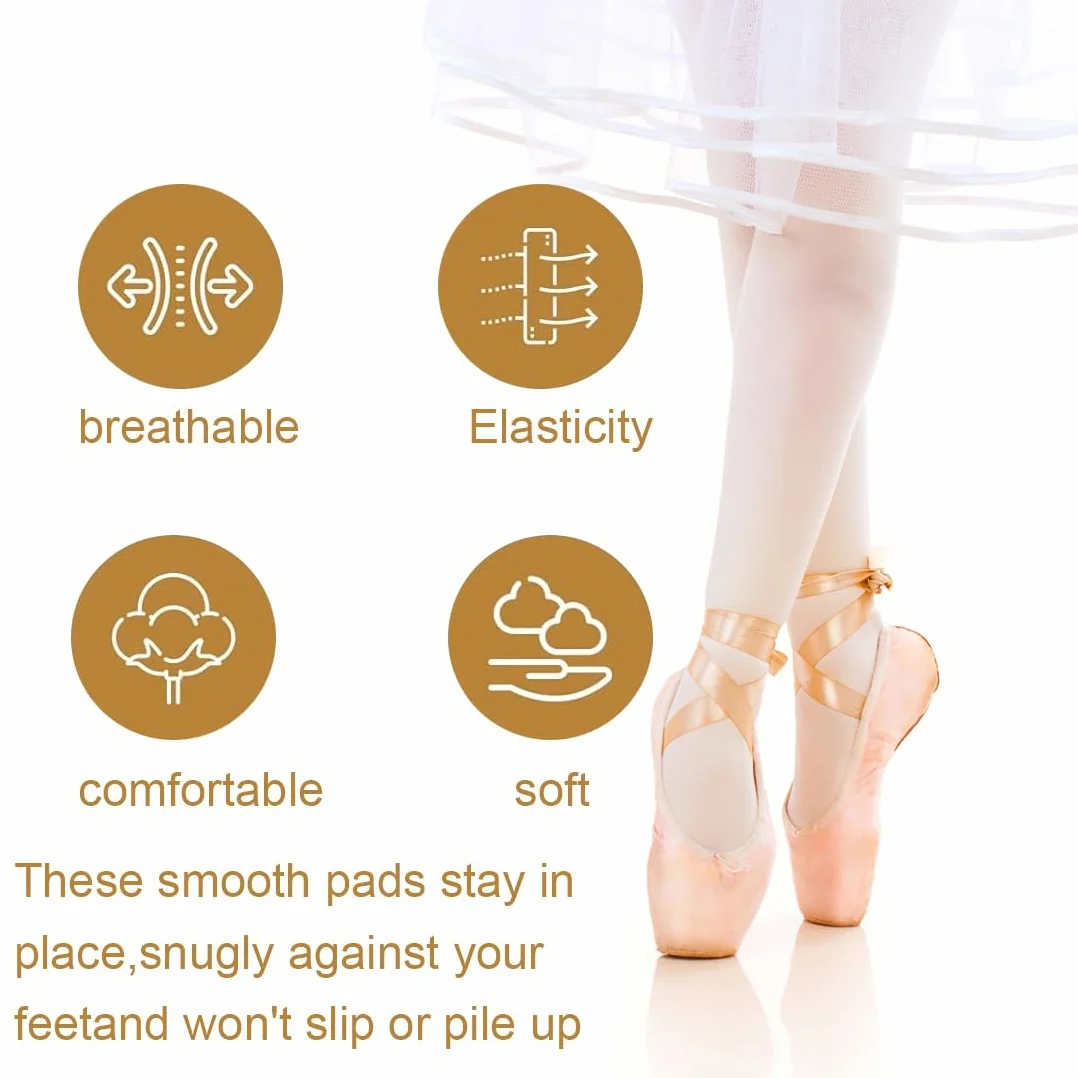 Paia Ballet Toe Pads Protezioni Dita Piedi per Scarpe Punta Tacco Alto
