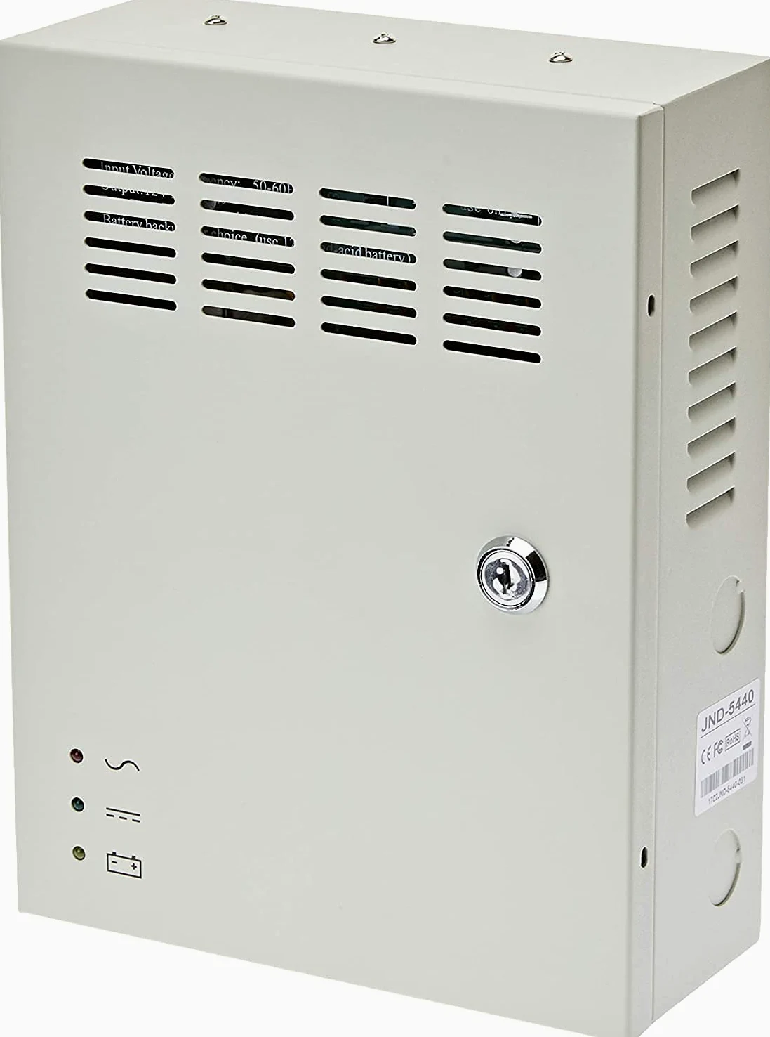 Jandei – Alimentatore 220V-12Vdc 5A carica batteria 9 uscite armadio