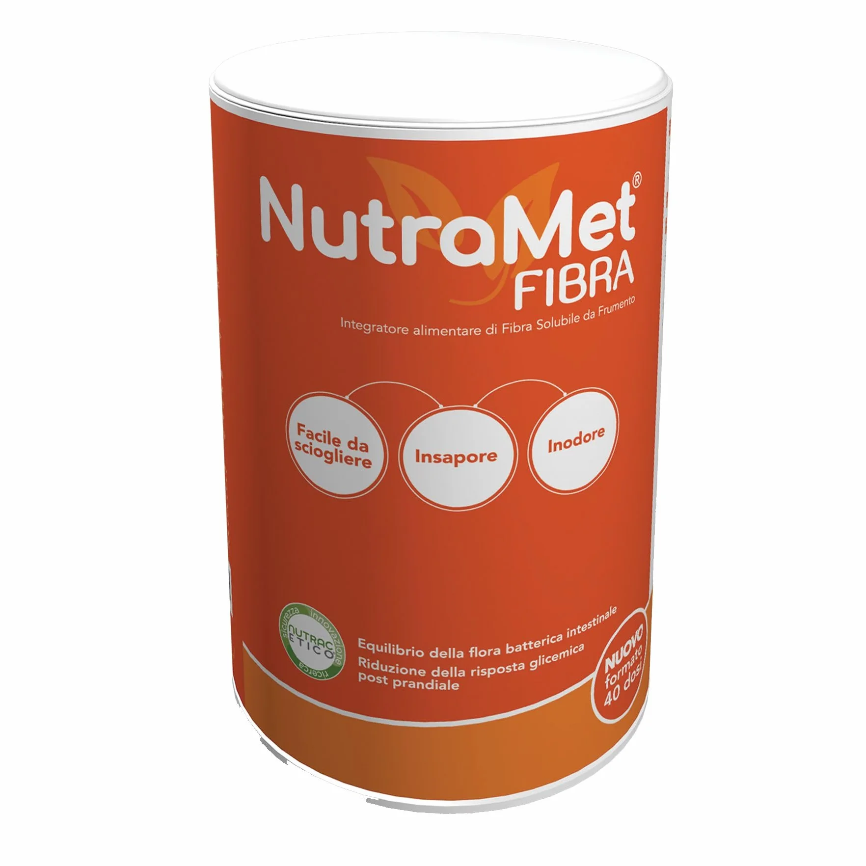 NUTRAMET FIBRA 320 G Integratore alimentare Fibra solubile da frumento