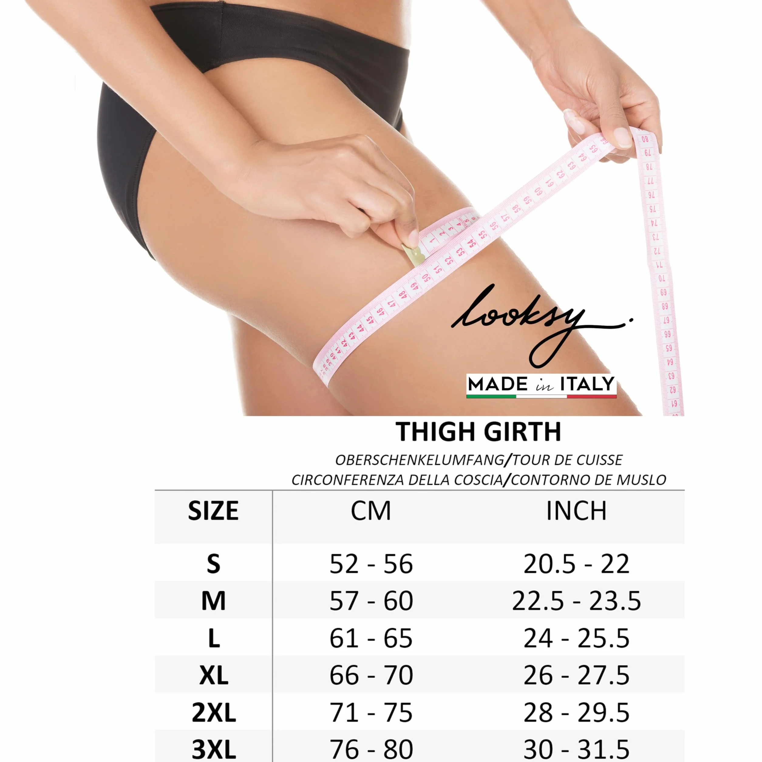 Fascia elastica per coscia anti-sfregamento in silicone antiscivolo