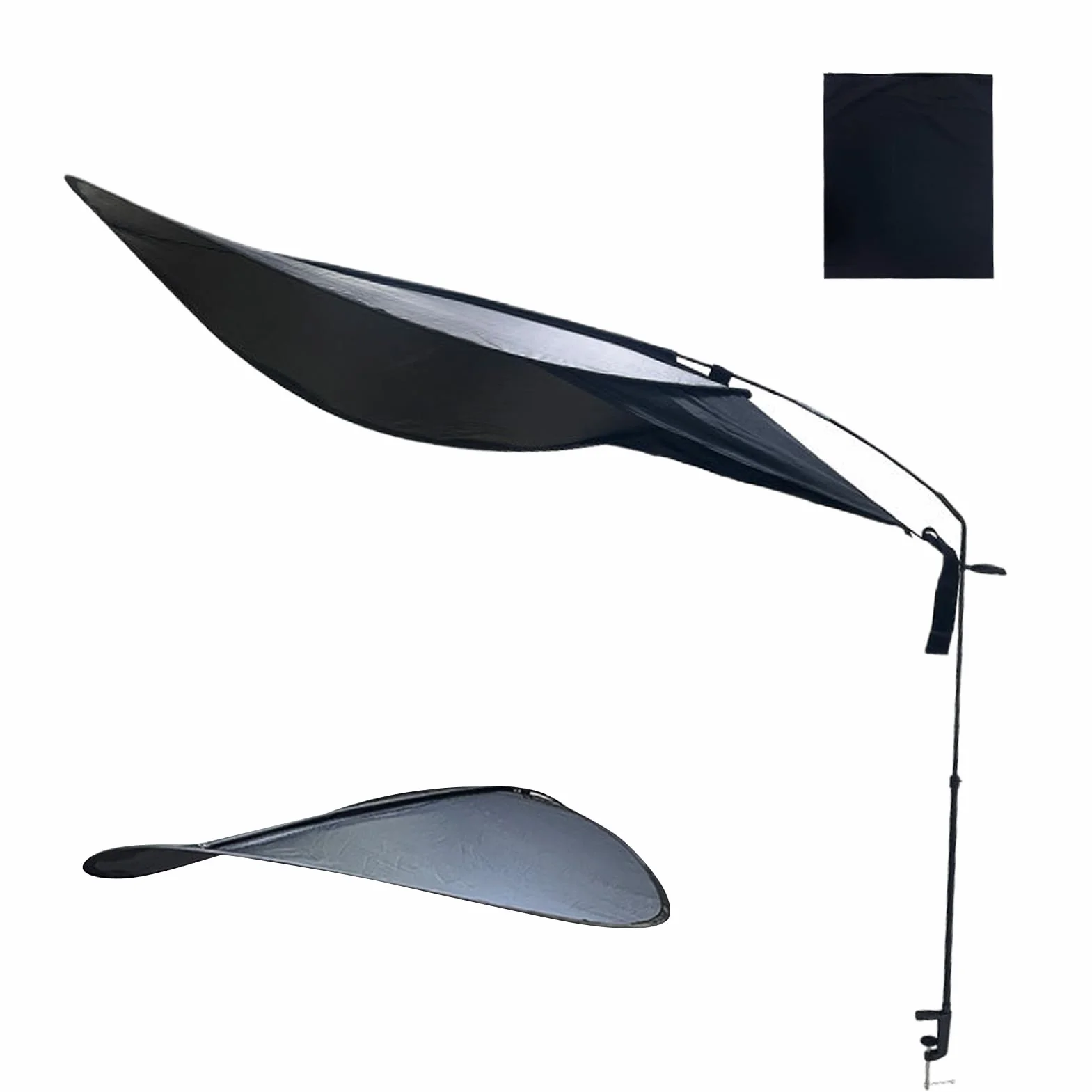 Tettuccio per schermo per area di lavoro – Barriera luminosa portatile, protezione parasole per monitor, pannello per la privacy dello studio, dispositivo antiriflesso per computer, potenziatore della