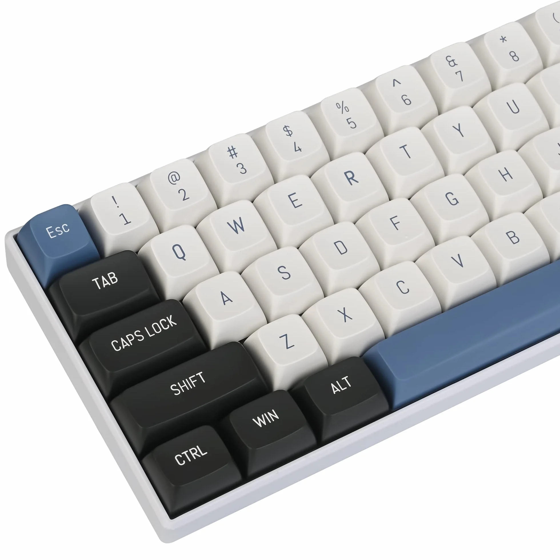 Guffercty kred - Set di 160 keycap PBT double-shot a forma di sfera, copritasti personalizzati con barra spaziatrice da 6,25u/7u per layout ANSI e ISO, interruttori Cherry MX, Gateron, Kailh