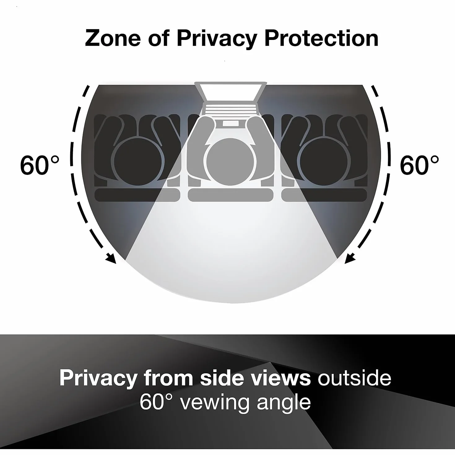 3M Privacy Filter for 13.3" Widescreen Laptop, Nero