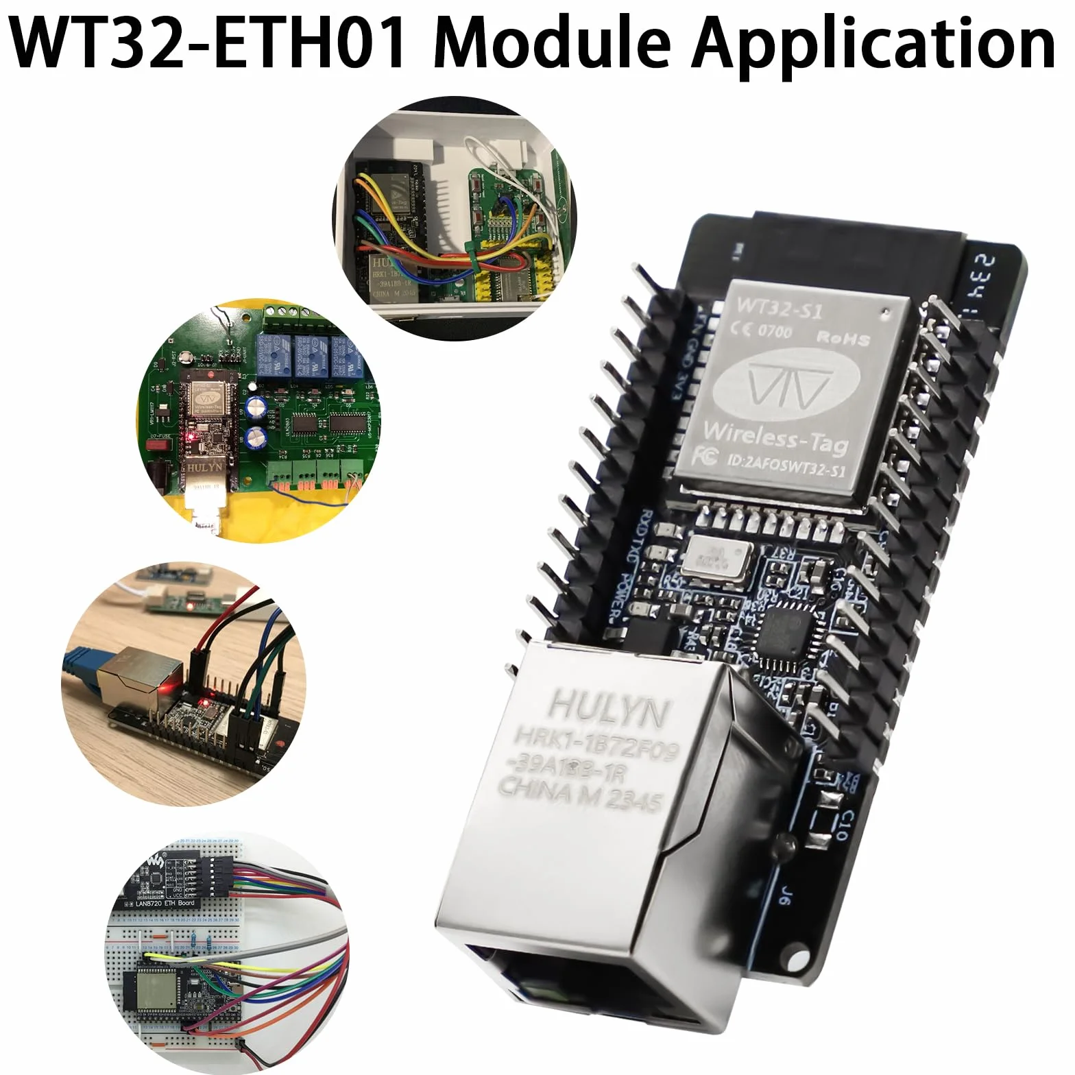 ESP Modul, WT32-ETH01 Embedded Serial Port Networking Bluetooth + WiFi Combo Gateway MCU modulo ESP senza fili