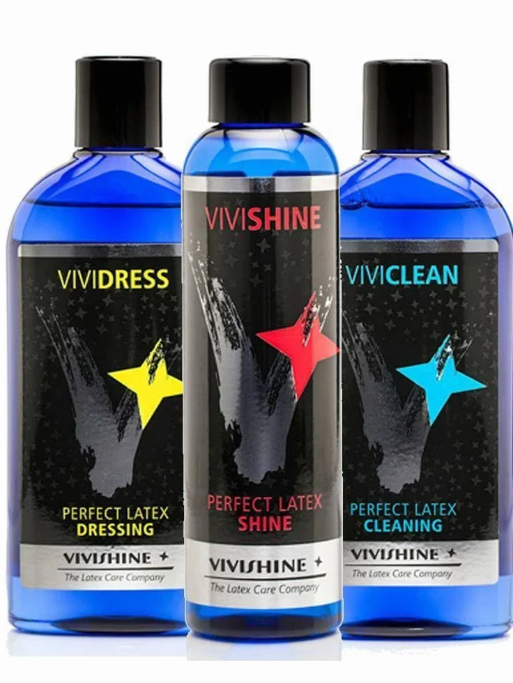 Vivishine Confezione da 3 per lattice 150 ml + Viviclean 250 ml + Vividress 250 ml