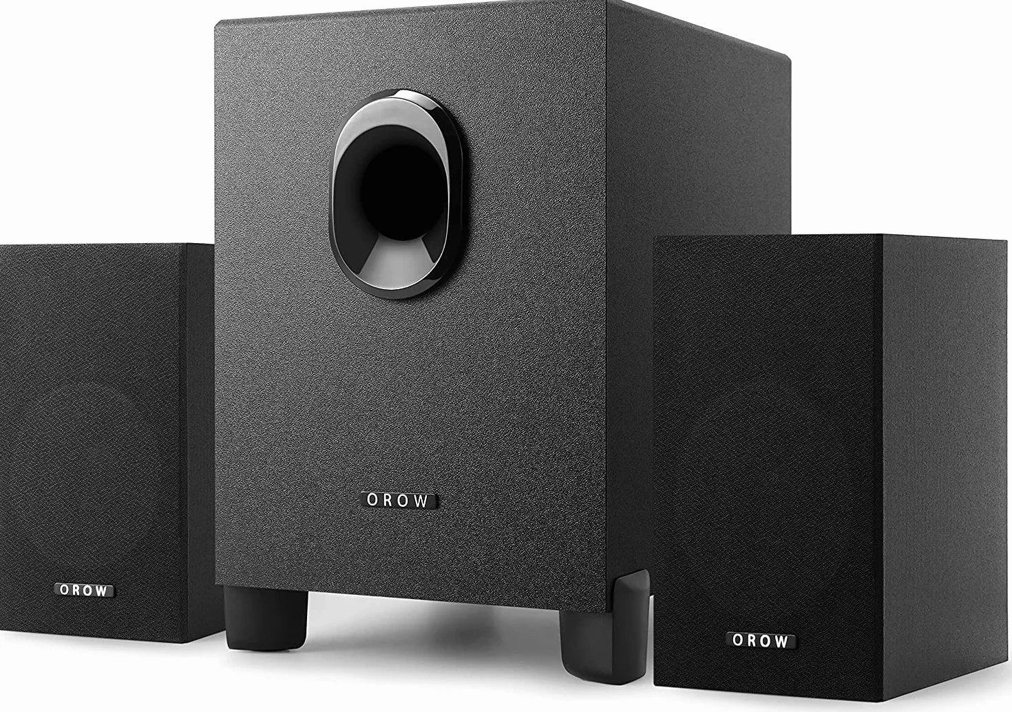 OR O R O W S211 16W Altoparlanti PC Subwoofer Bassi Potenti 3.5 mm Computer Desktop Laptop TV