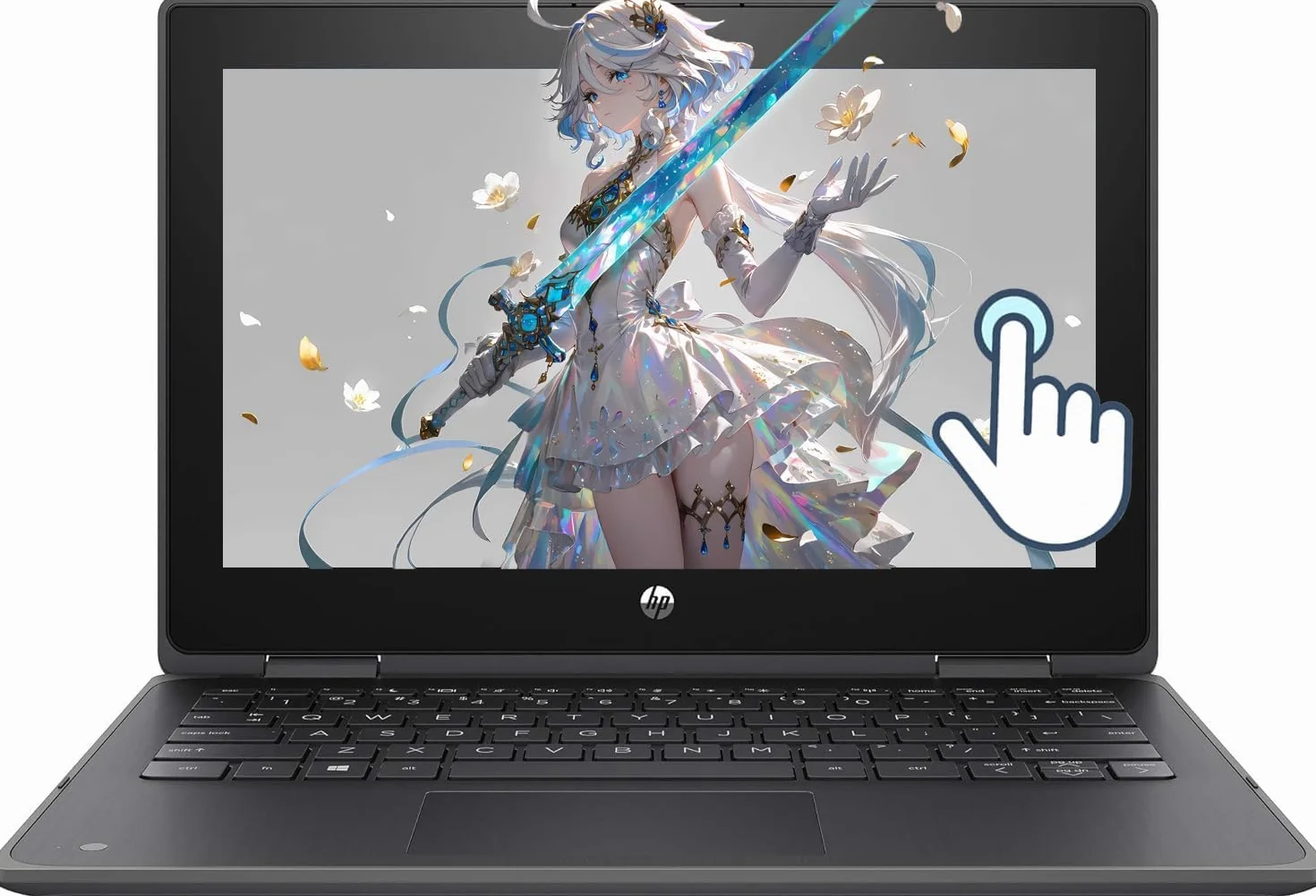 HP ProBook X360 11 G6 EE, touchscreen 2 in 1, notebook da 11,6 pollici, Intel Core i5-10210U, 8 GB RAM, SSD da 256 GB, tastiera QWERTY, Windows 11 Pro (ricondizionato)