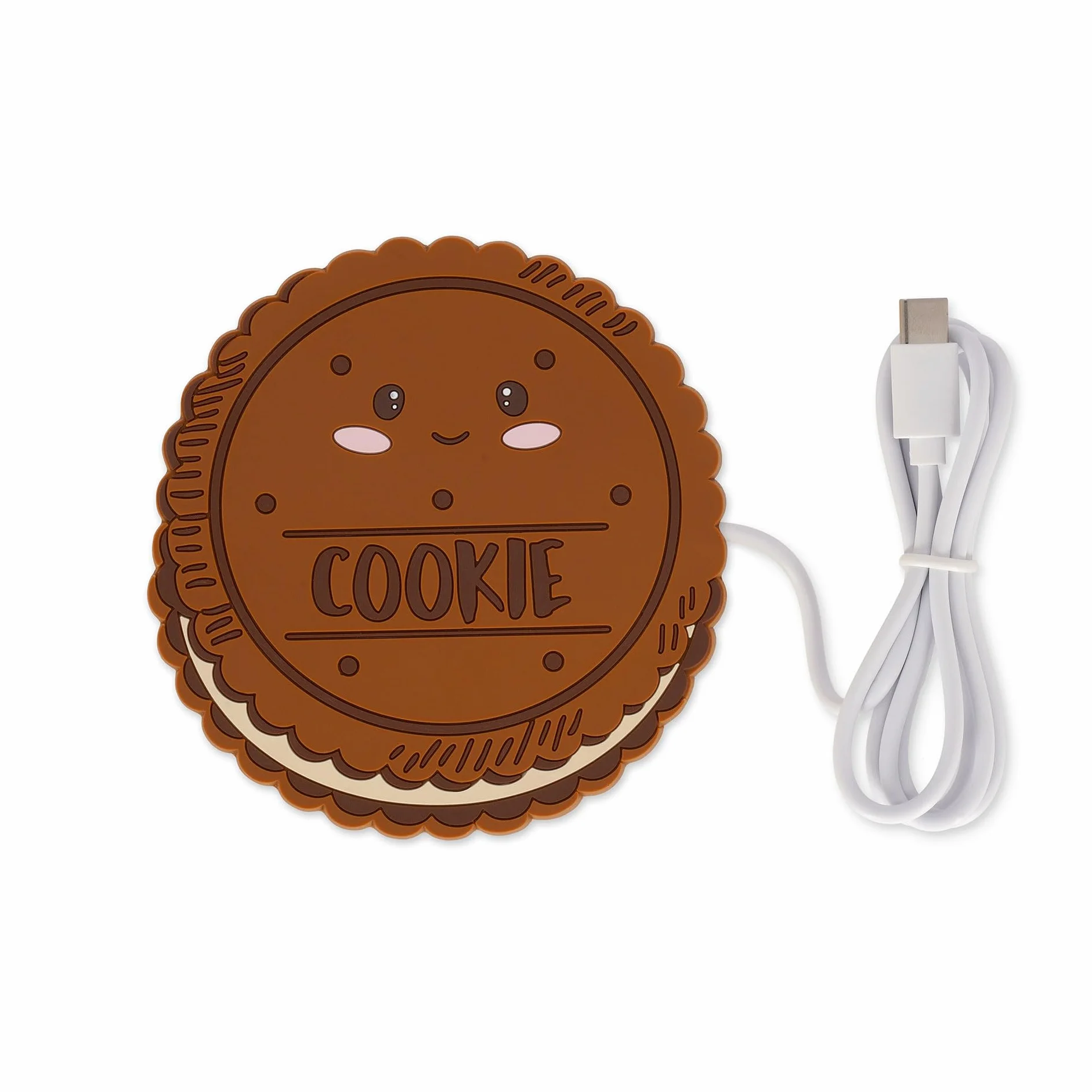 Legami - Scalda tazza, Warm it up, Tema Cookie, Cavo Type-C, 10 x 10 cm, in vinile, ideale per tazze e bicchieri con fondo piatto