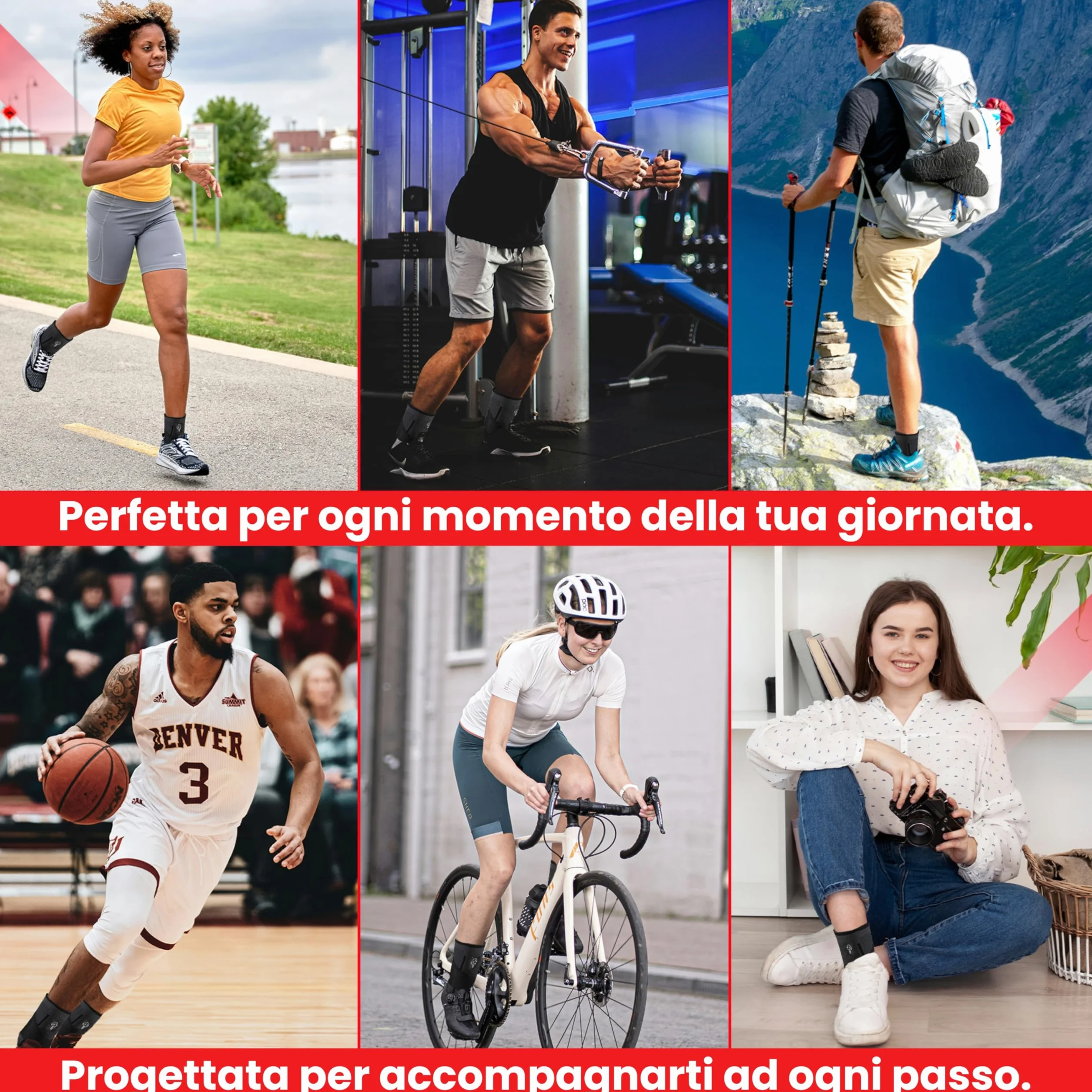 Cavigliera Sportiva per Distorsione Supporto Ortopedico Caviglia con Fascia Elastica Protezione Legamenti Uomo Donna Nero XL