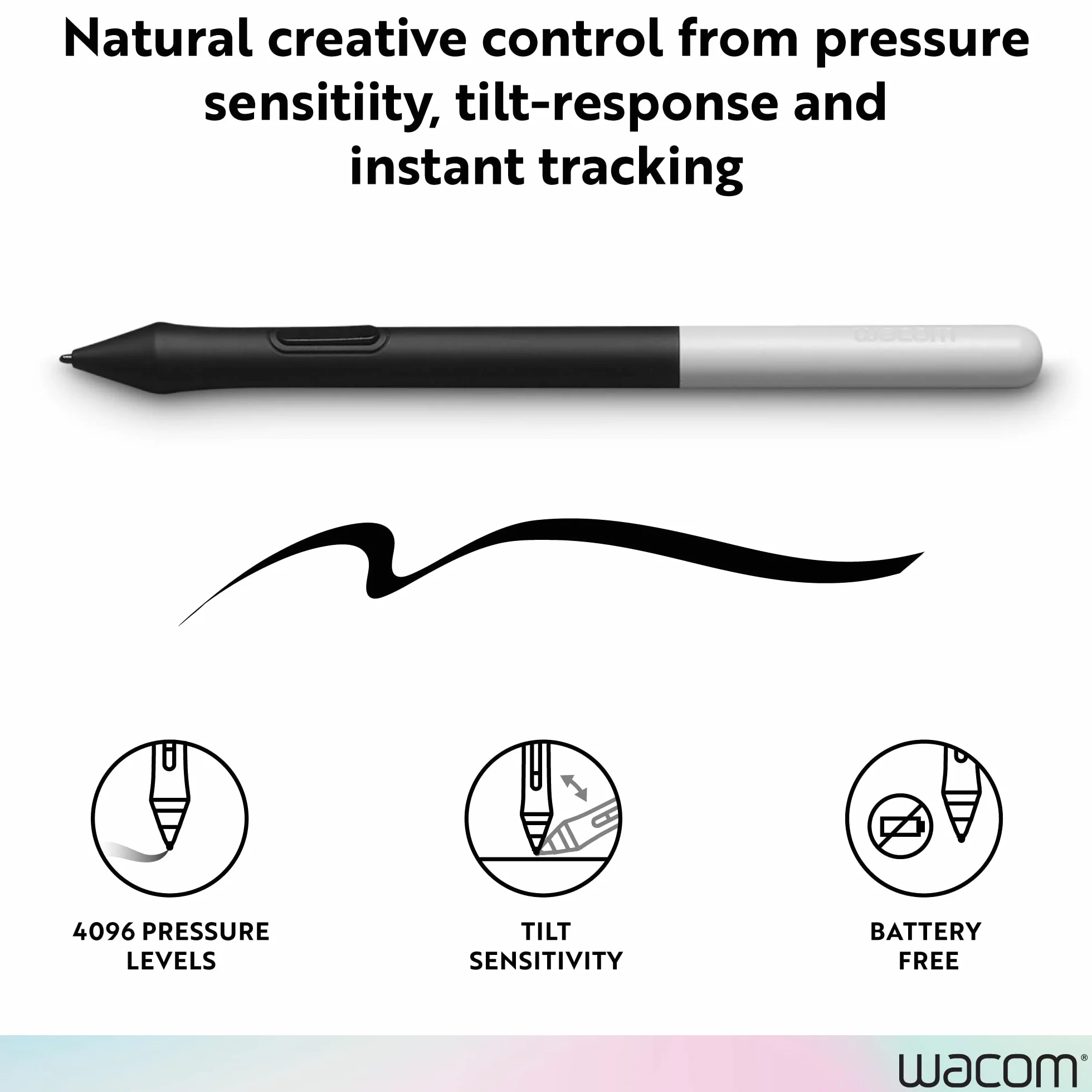 Wacom One Pen CP91300B2Z - Penna per display creativo Wacom One Pen