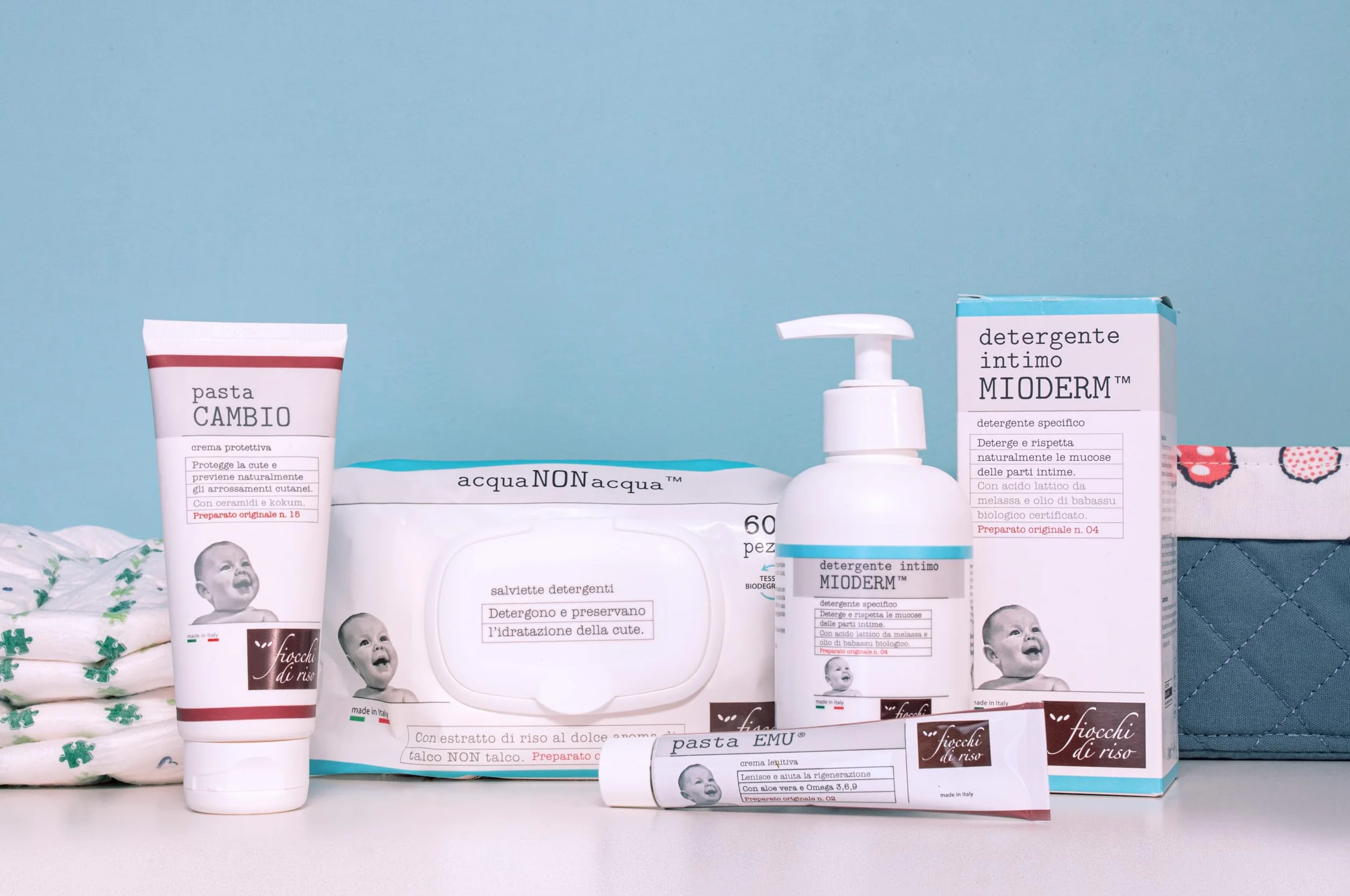 MIODERM Fiocchi di Riso Detergente Intimo 240ml Cambio Pannolino