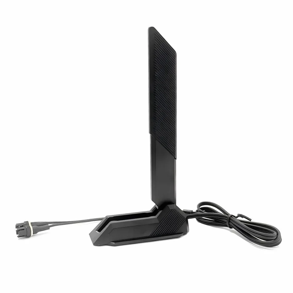 Gintai Antenna WiFi 7 WLAN Amplificatori Tri-Band 6GHz/5GHz/2.4GHz per WiFi 7 Carte,12dBi Bluetooth 5.4 Antenna WiFi pc,Base Magnetica, Amplificatore segnale 802.11be per PC/Router/PCI