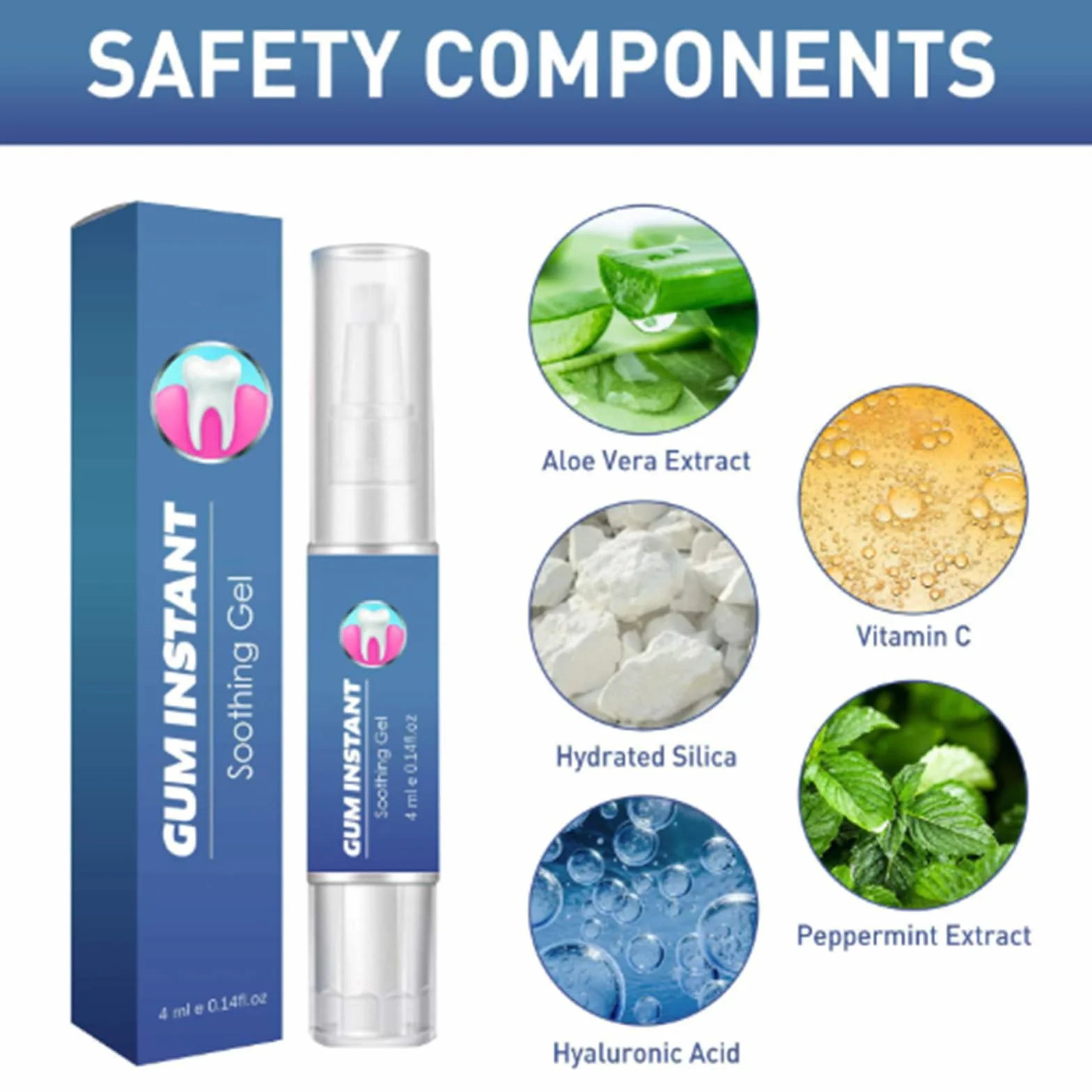 Gel Per Il Trattamento Parodontale Riparatore Protezione Gengive 4ML