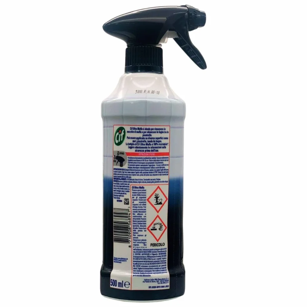 Ultra Muffa Spray Antimuffa 500 ml + Panno Lattice 30x30 Zestaw 2 Spray + Panno