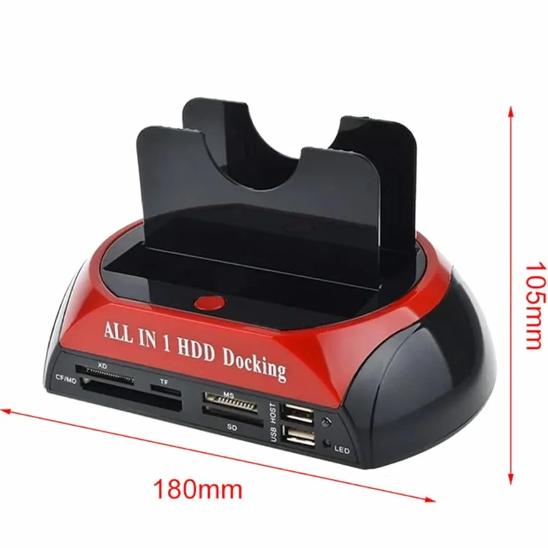 Retoo Docking Station SSD/HDD 2.5 3.5 Pollici USB 3.0 a IDE SATA I/II/III Dual-Bay Hard Disk cloni offline backup OTB