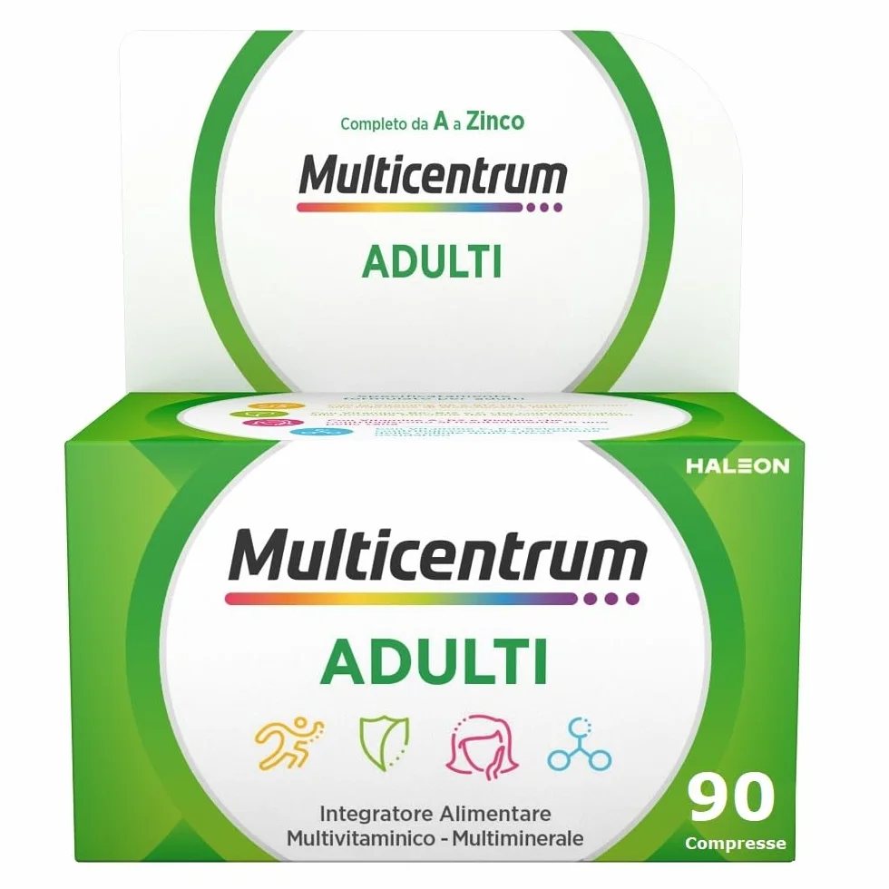 Multicentrum Adulti Integratore Multivitaminico 90 Compresse Vitamine e Minerali