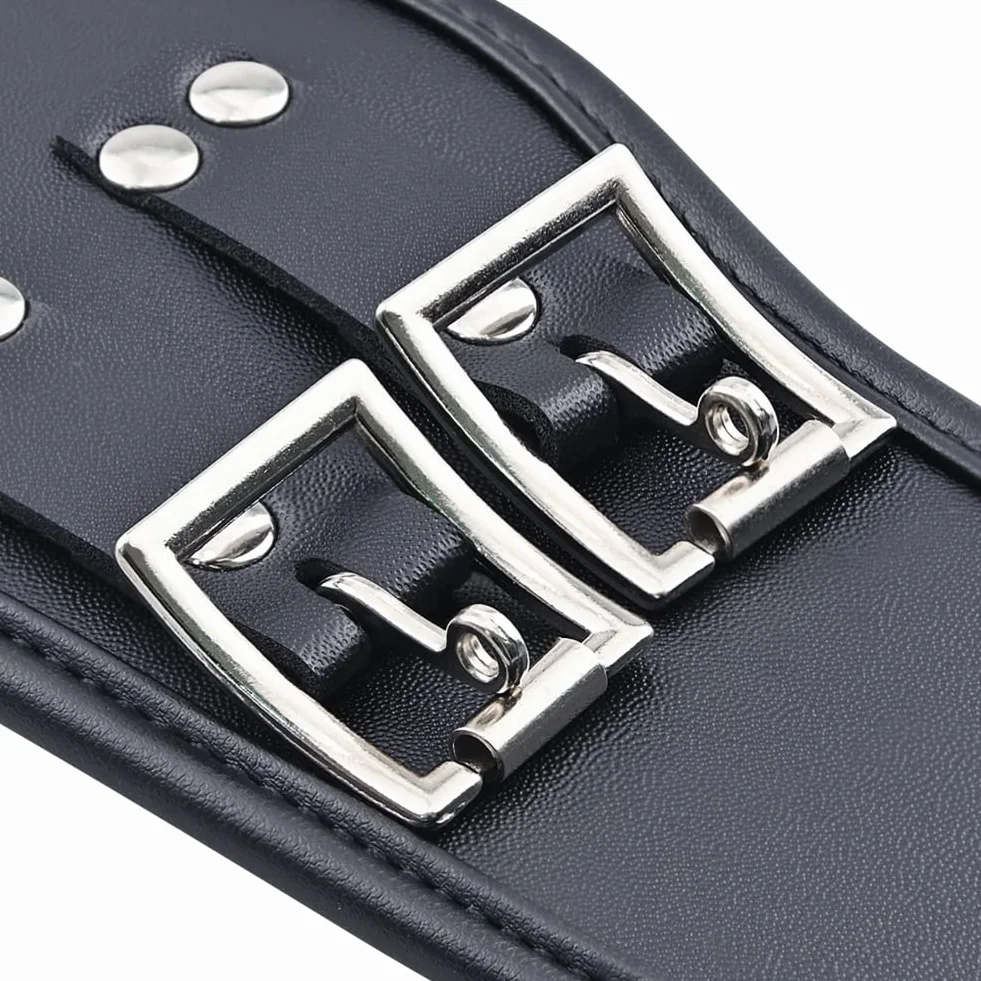 Roluck Collare in pelle con grande O-Ring SM Choker Punk Sex Giocattolo
