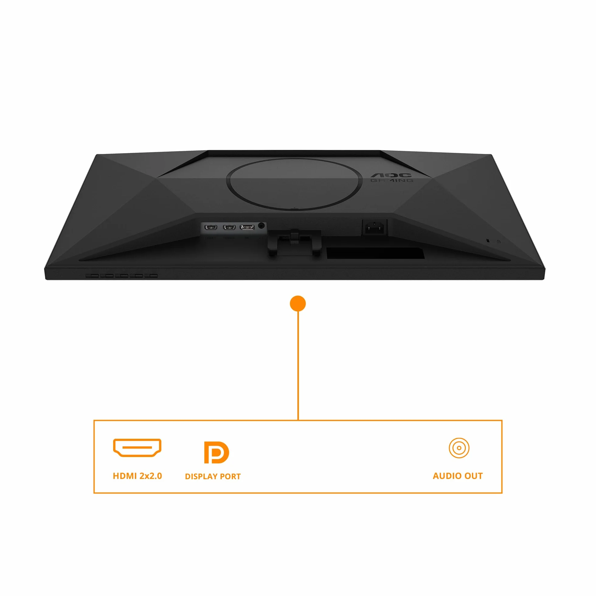 AOC Gaming Monitor 27G4XED 27 pollici, 1920x1080, FHD, 180Hz, Fast IPS Panel, 0.5ms MPRT, Speakers, (HDMI2x 2.0 DP 1x 1.4) Adaptive Sync, HDR10, G-Sync Compatible, Nero