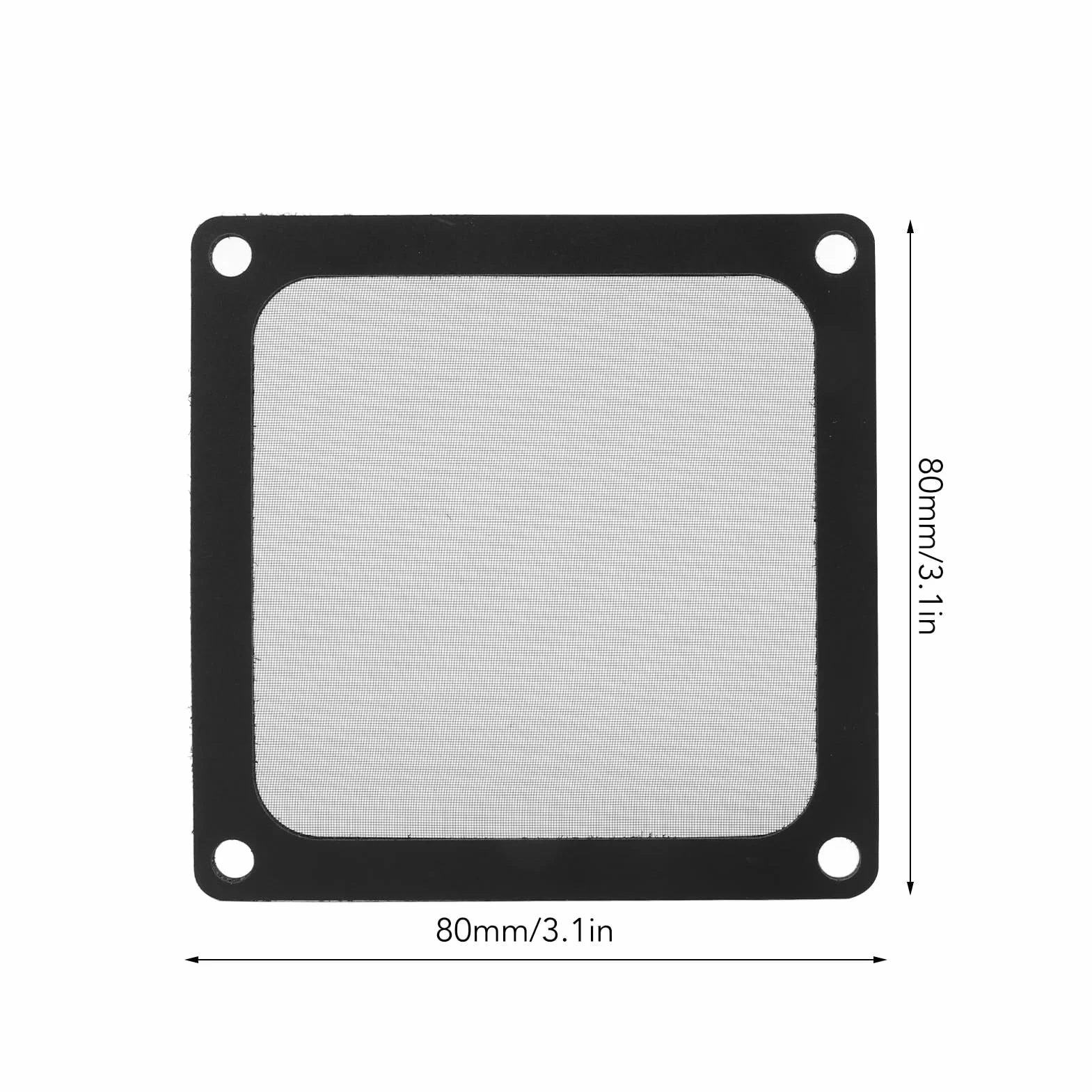 Filtro antipolvere Coperture del Ventilatore del PC 5 Pezzi 80 X 80 Mm Coperchio PC Filtro di Rete di Polvere per Custodia Computer Griglia Altoparlante