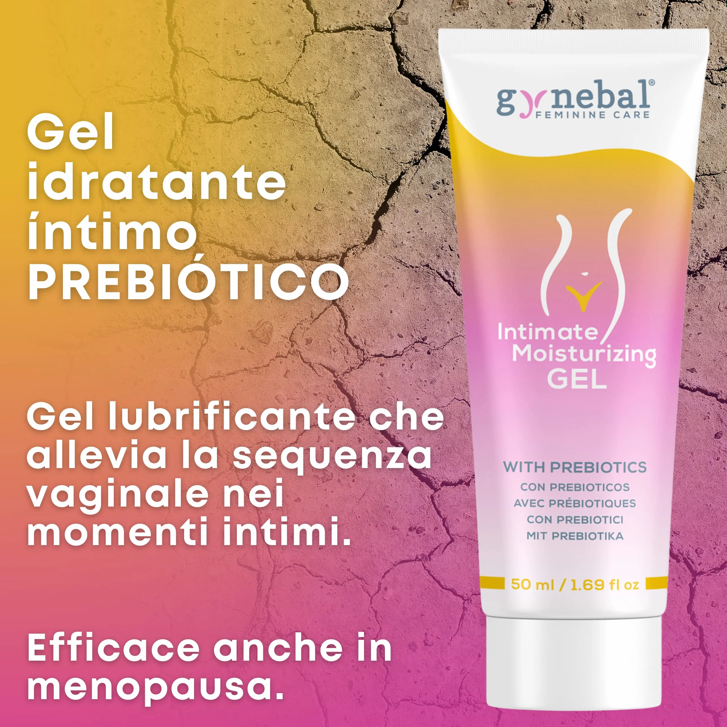 GYNEBAL Żel Intymny z Prebiotykiem, Wodny, Bezzapachowy, 50 ml