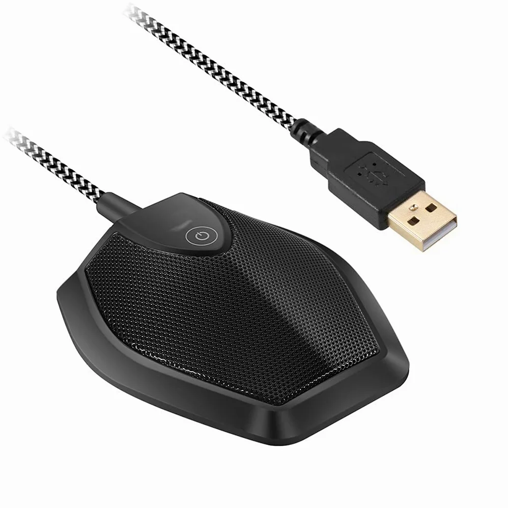 Microfono a condensatore USB omnidirezionale Microfono per riunioni, conferenze, Computer, Laptop, Studio vocale, Microfono