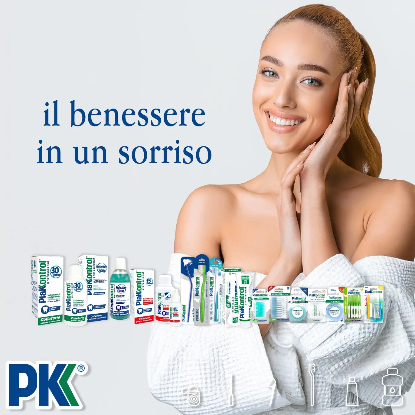 Plakkontrol® Fit Floss Expanding filo interdentale espandibile cerato gusto fresh mint 1 pz 30 g