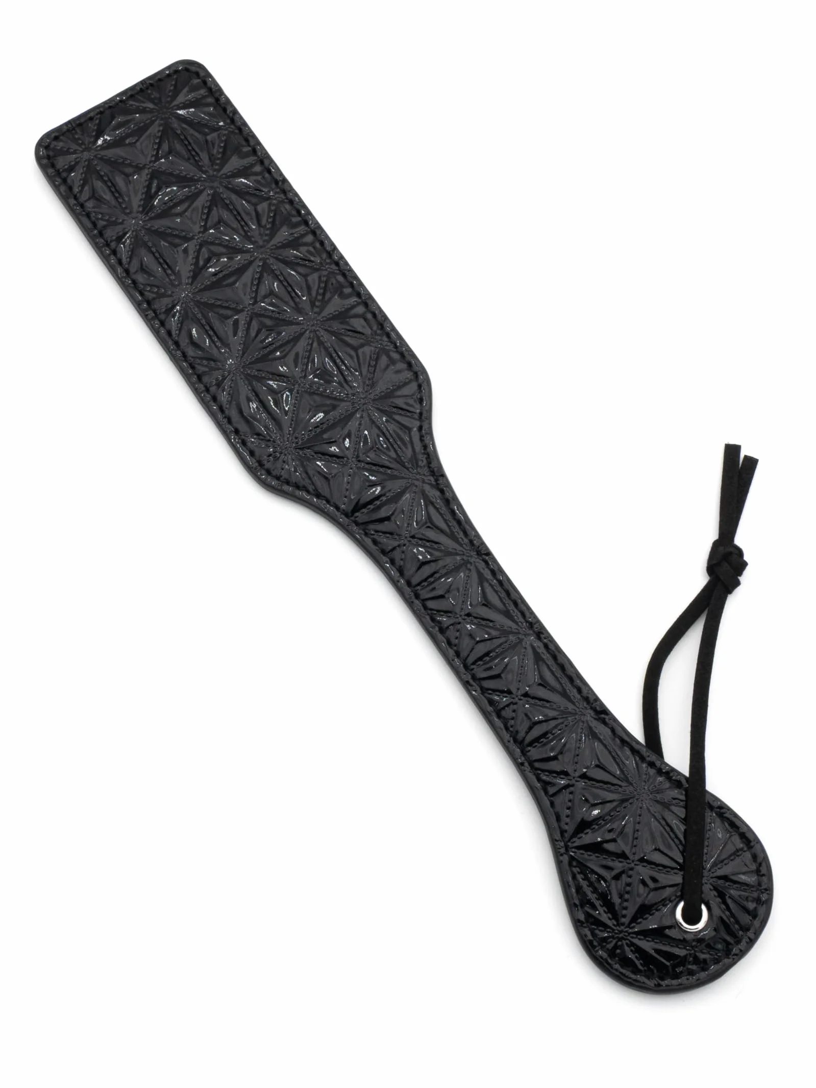 BONDAGERIE® Paletta paddle ecopelle rigida disegno astratto