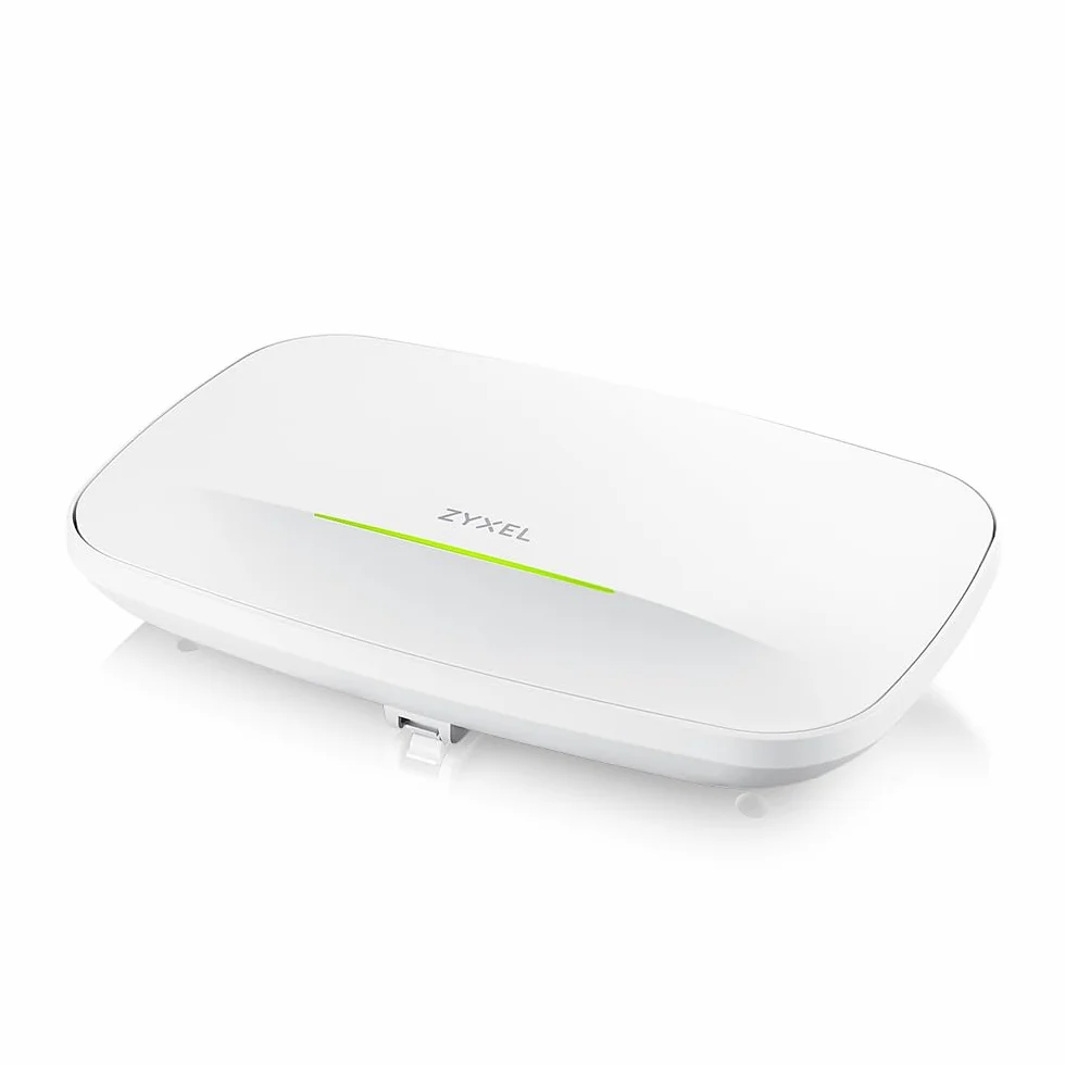 Zyxel WiFi 7 BE11000 Access Point PoE | 2 Porte Ethernet 2.5Gb | PoE+ | Triple Radio Livello Azendiale | Mesh | Gestione Cloud, App o Standalone | Alimentatore USB C (Non Incluso) [NWA130BE]