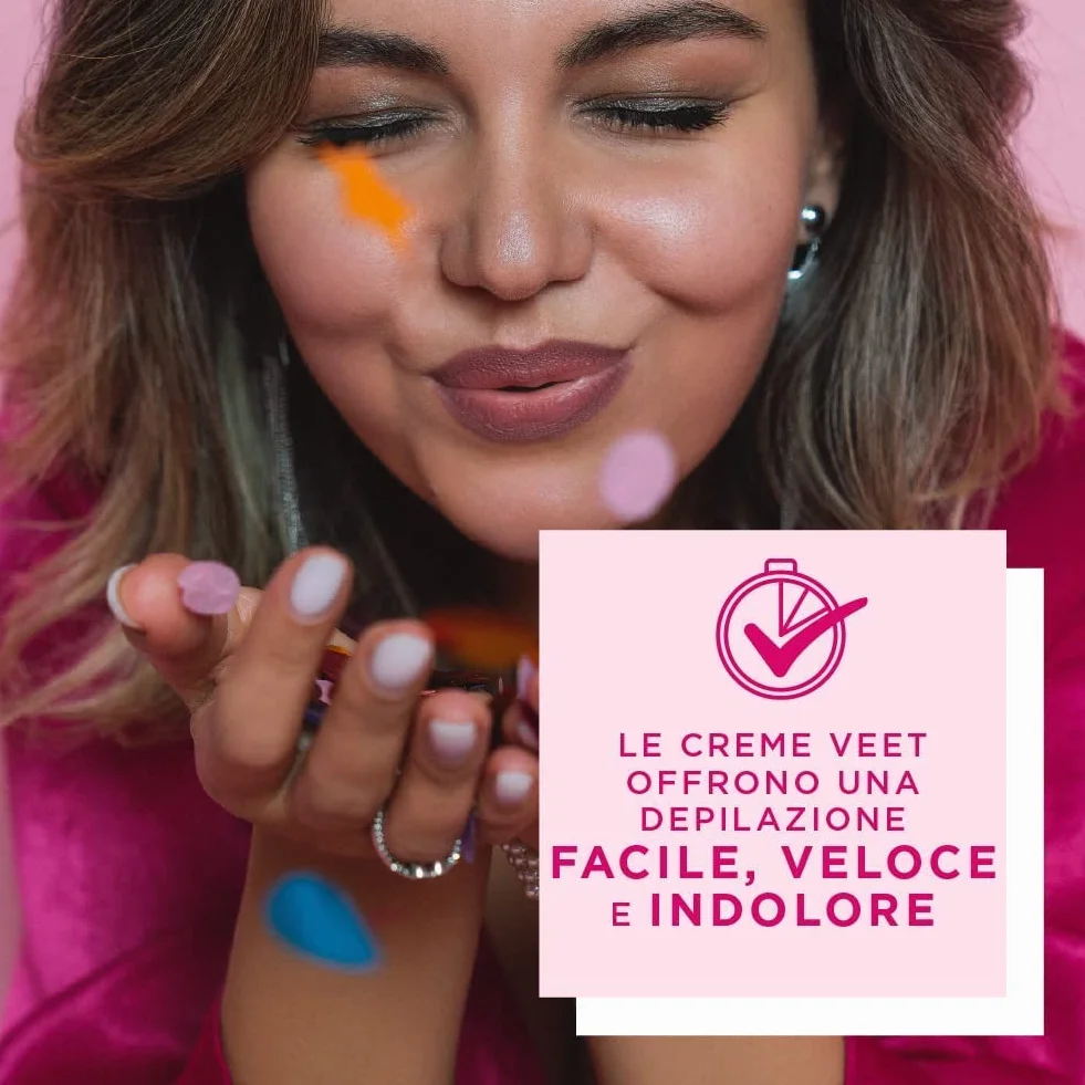 Veet Crema Depilatoria Spray Corpo 150 ml per Pelli Sensibili